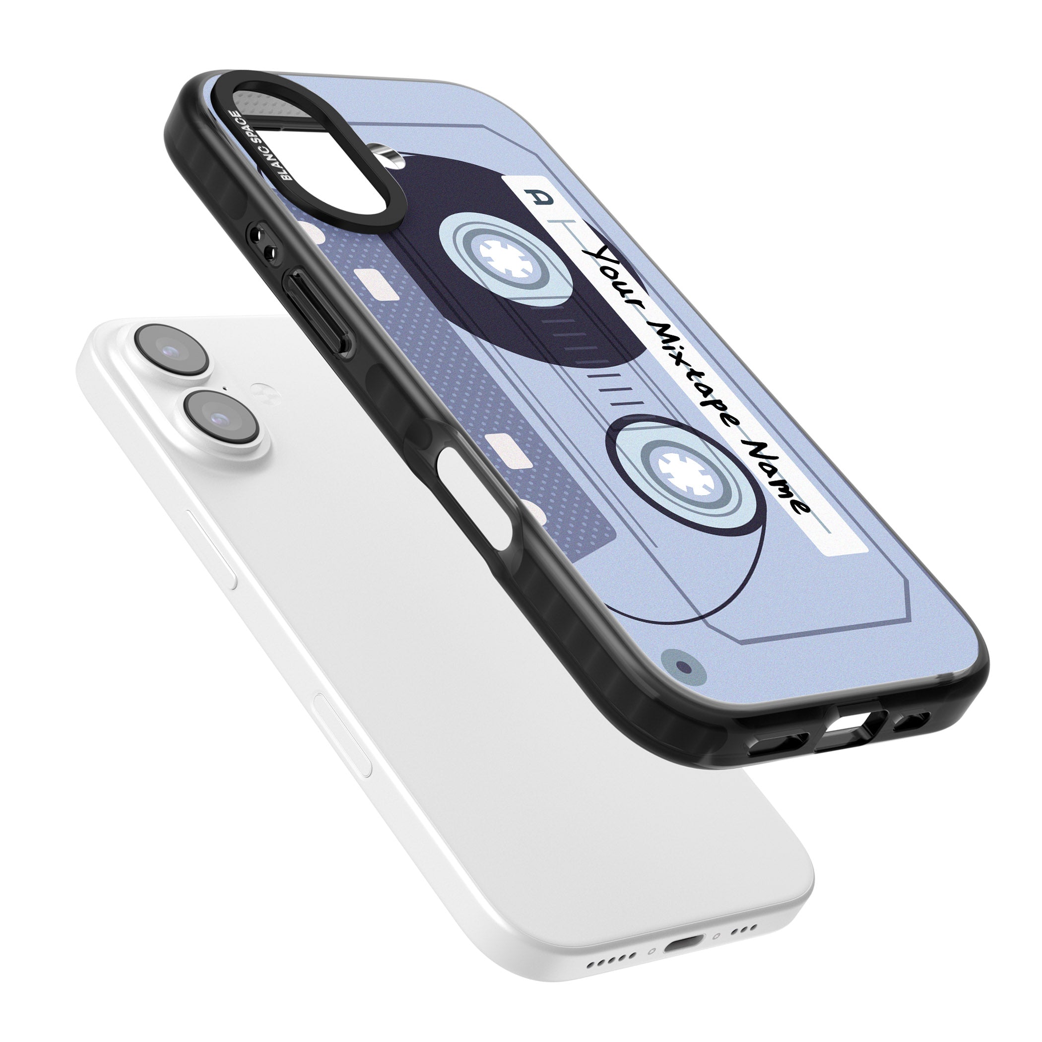 Personalised Retro Mixtape Industrial iPhone 17 Impact Black Phone Case Colours