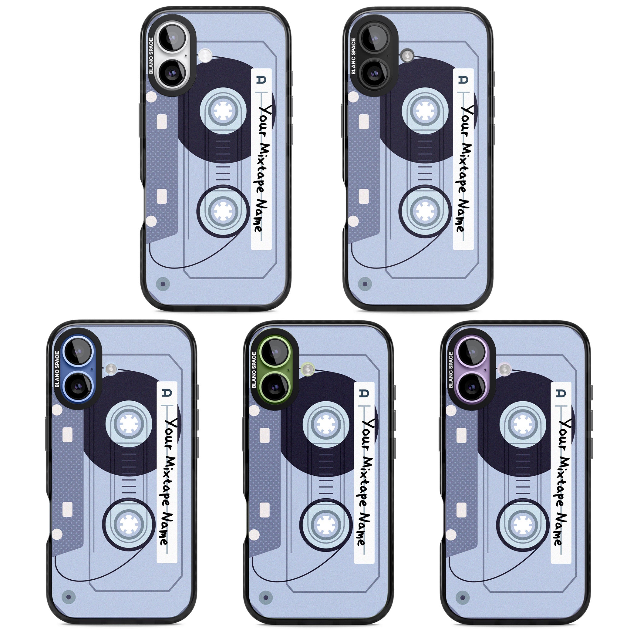 Personalised Retro Mixtape Industrial iPhone 17 Impact Black Phone Case APT Impact Protection