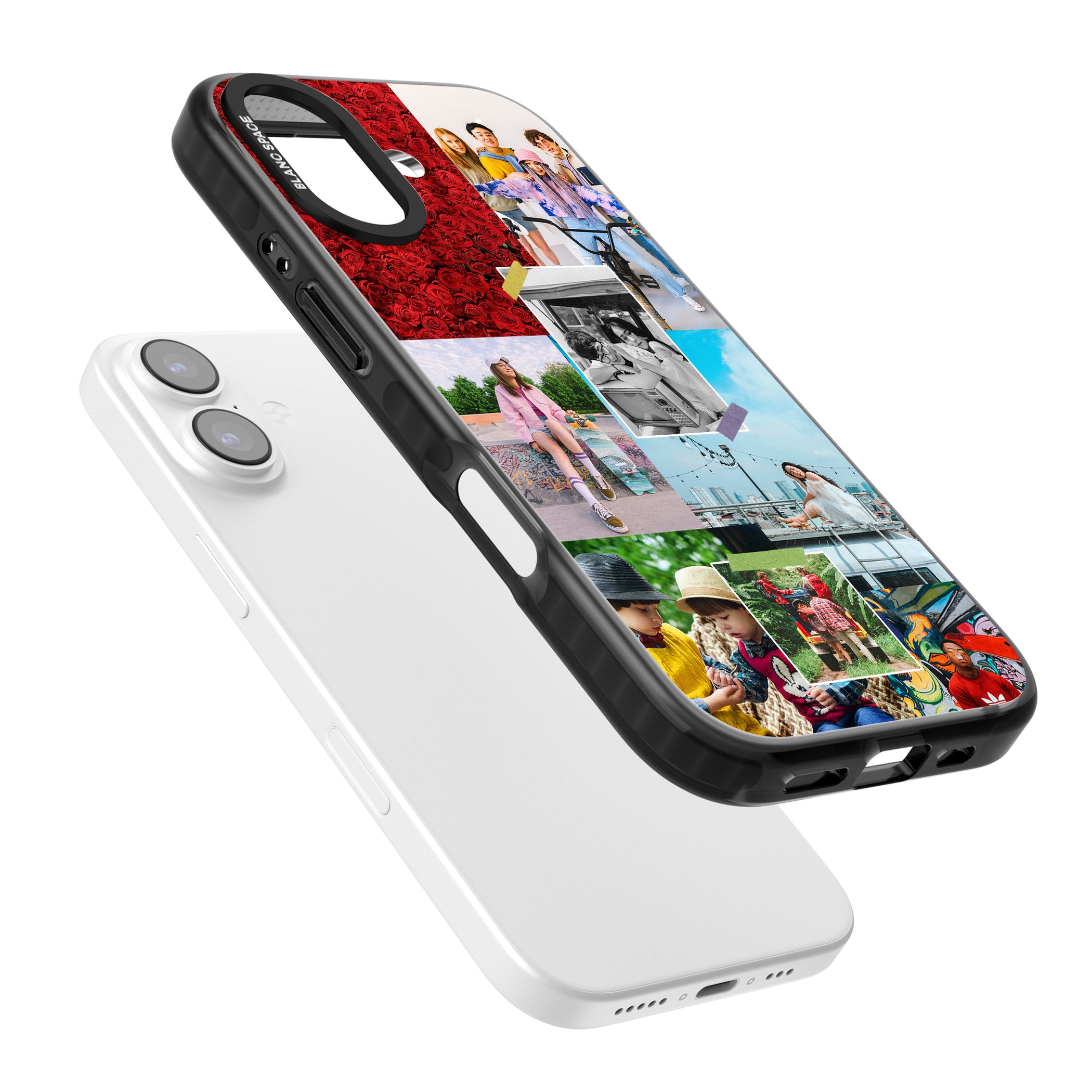 Personalised Photo Collage iPhone 17 Impact Black Phone Case Colours