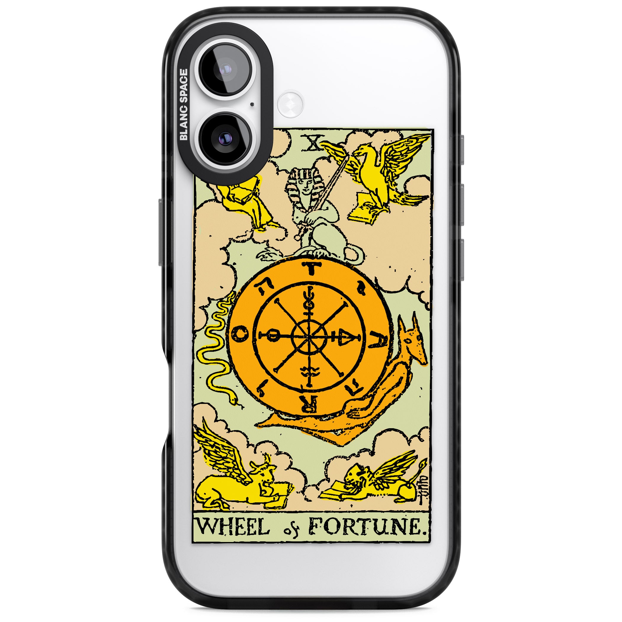 Personalised Wheel Of Fortune Tarot Card (Color) iPhone 17 Impact Black Phone Case