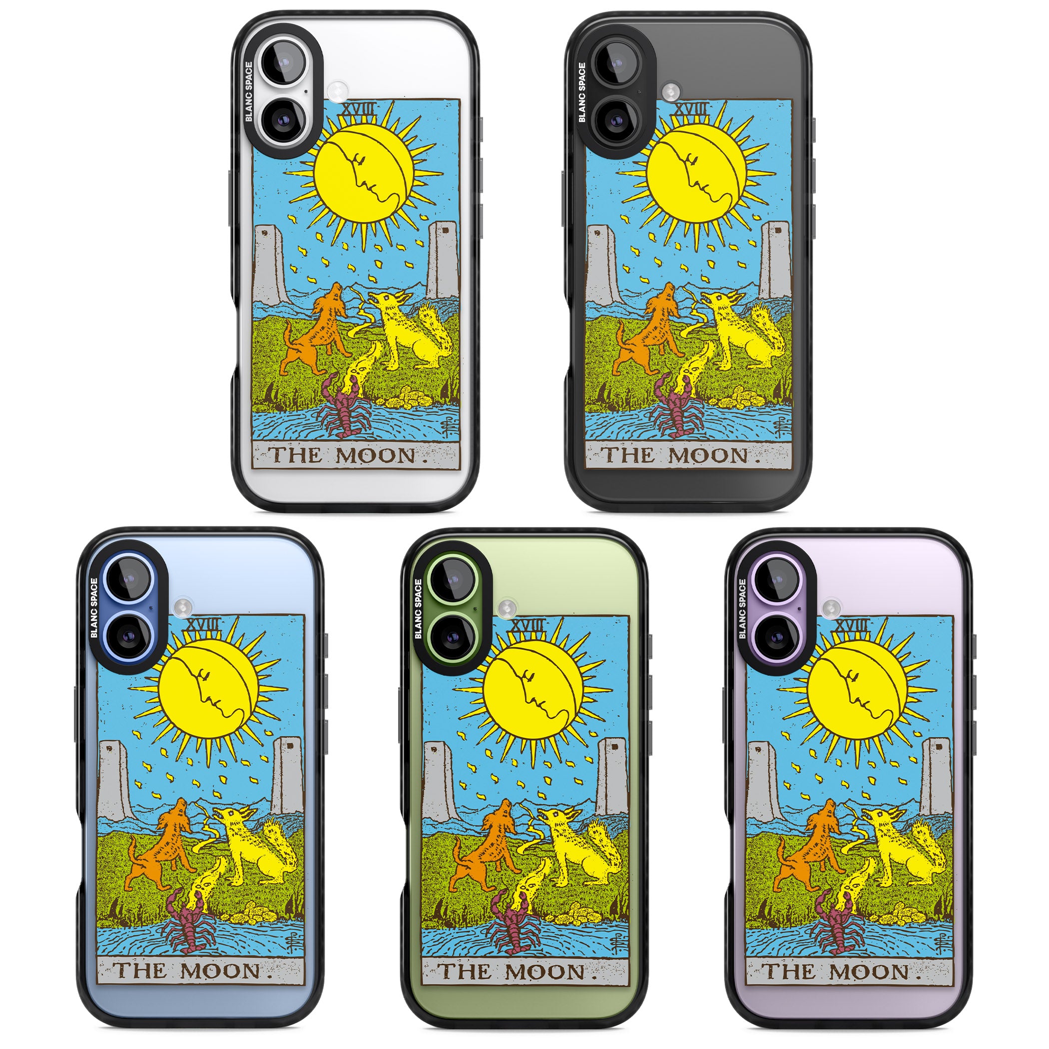 Personalised The Moon Tarot Card (Color) iPhone 17 Impact Black Phone Case APT Impact Protection
