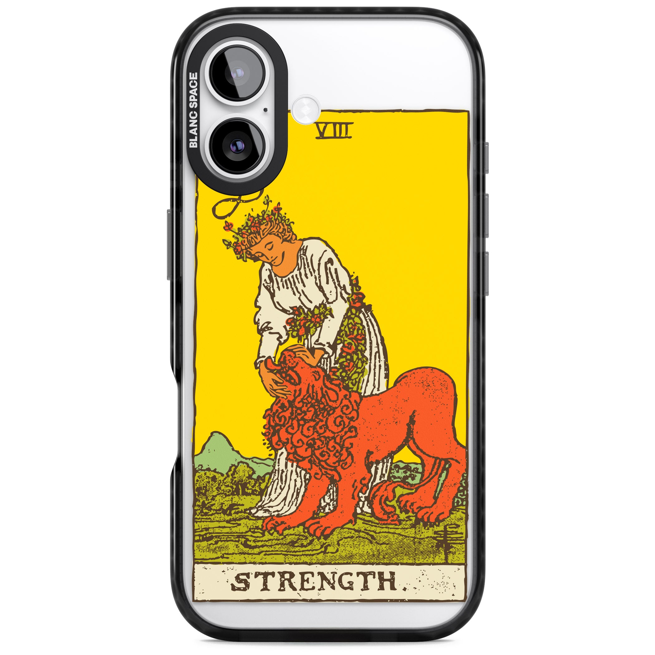 Personalised Strength Tarot Card (Color) iPhone 17 Impact Black Phone Case