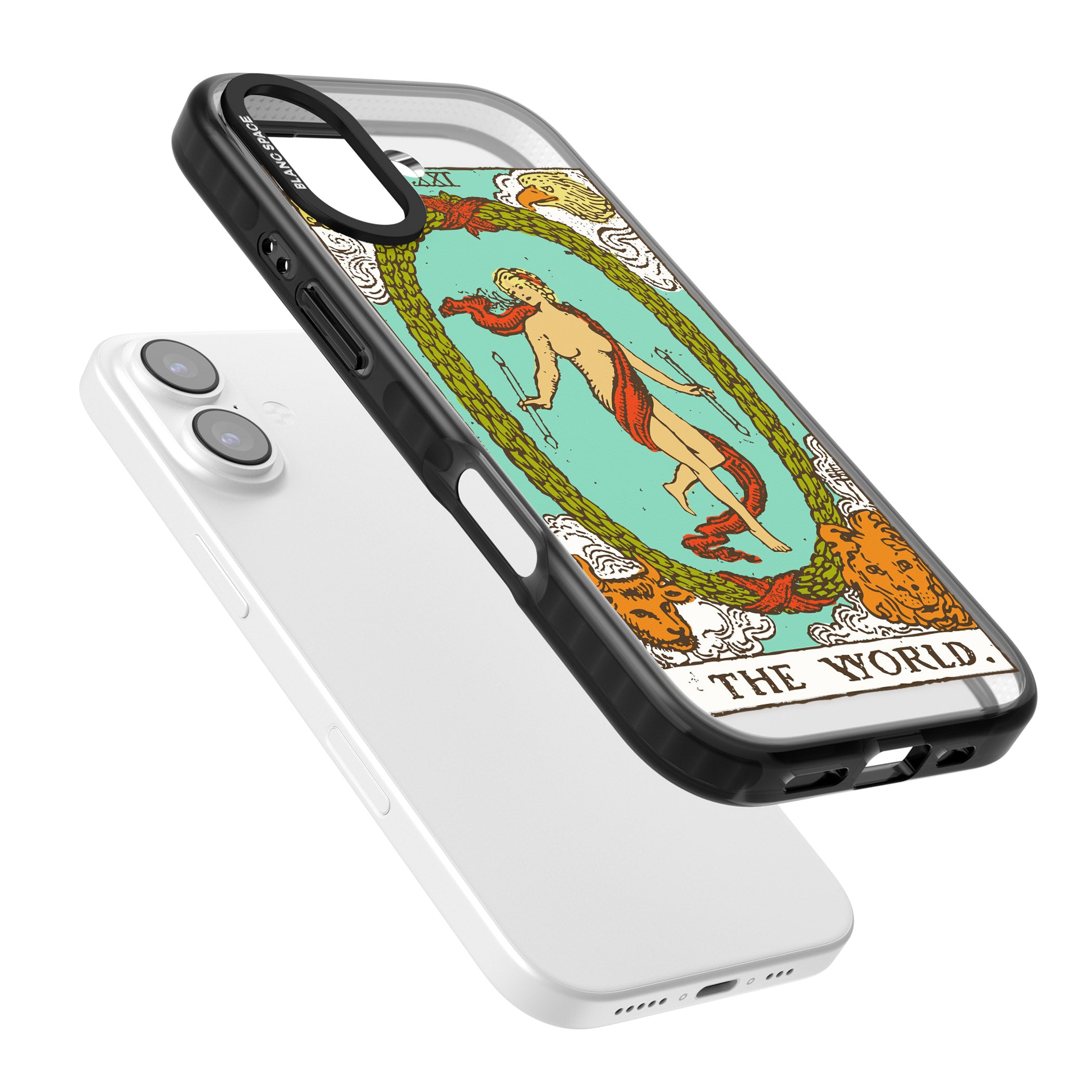 Personalised The World Tarot Card (Color) iPhone 17 Impact Black Phone Case Colours