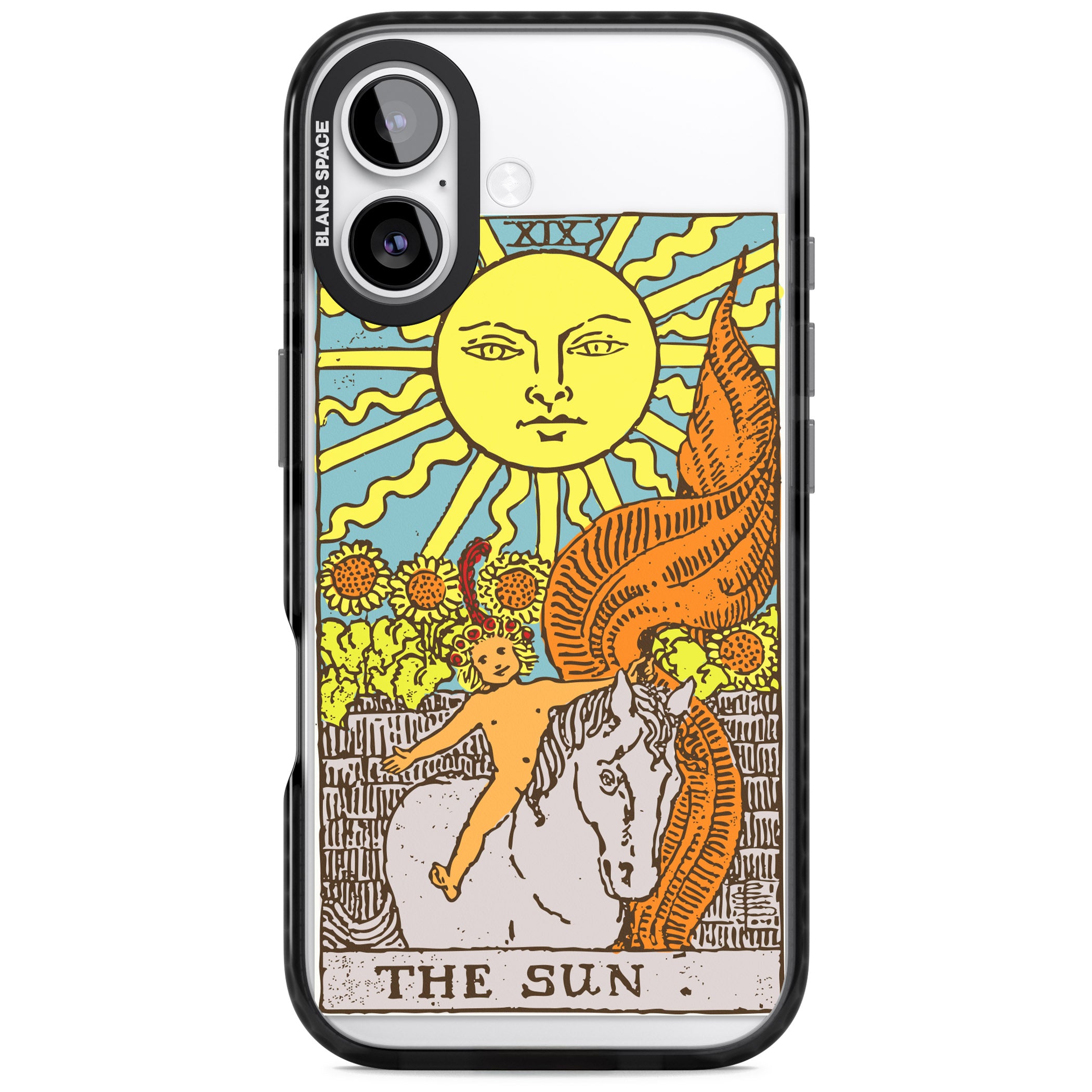 Personalised The Sun Tarot Card (Color) iPhone 17 Impact Black Phone Case