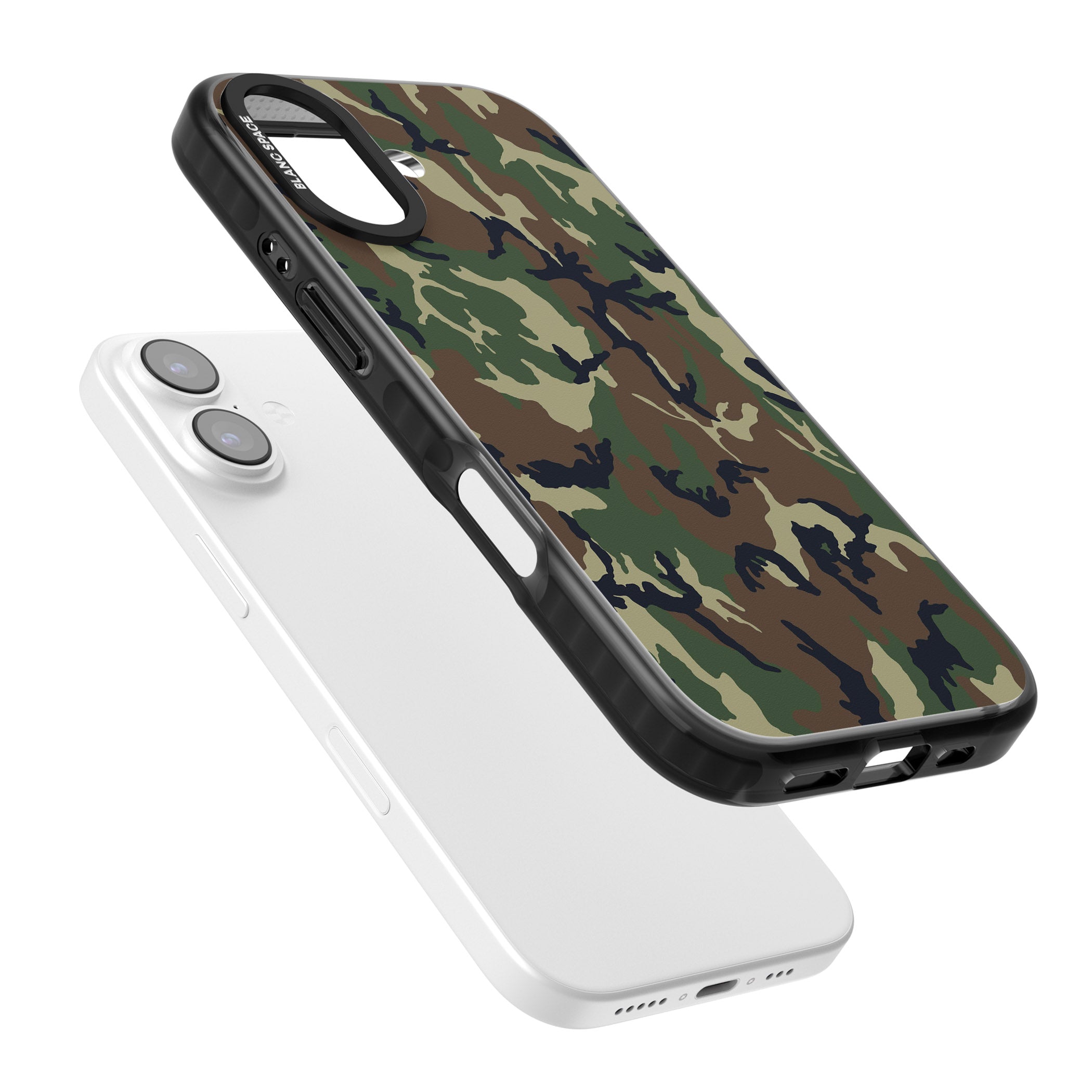 Forest Green Camo iPhone 17 Impact Black Phone Case Colours