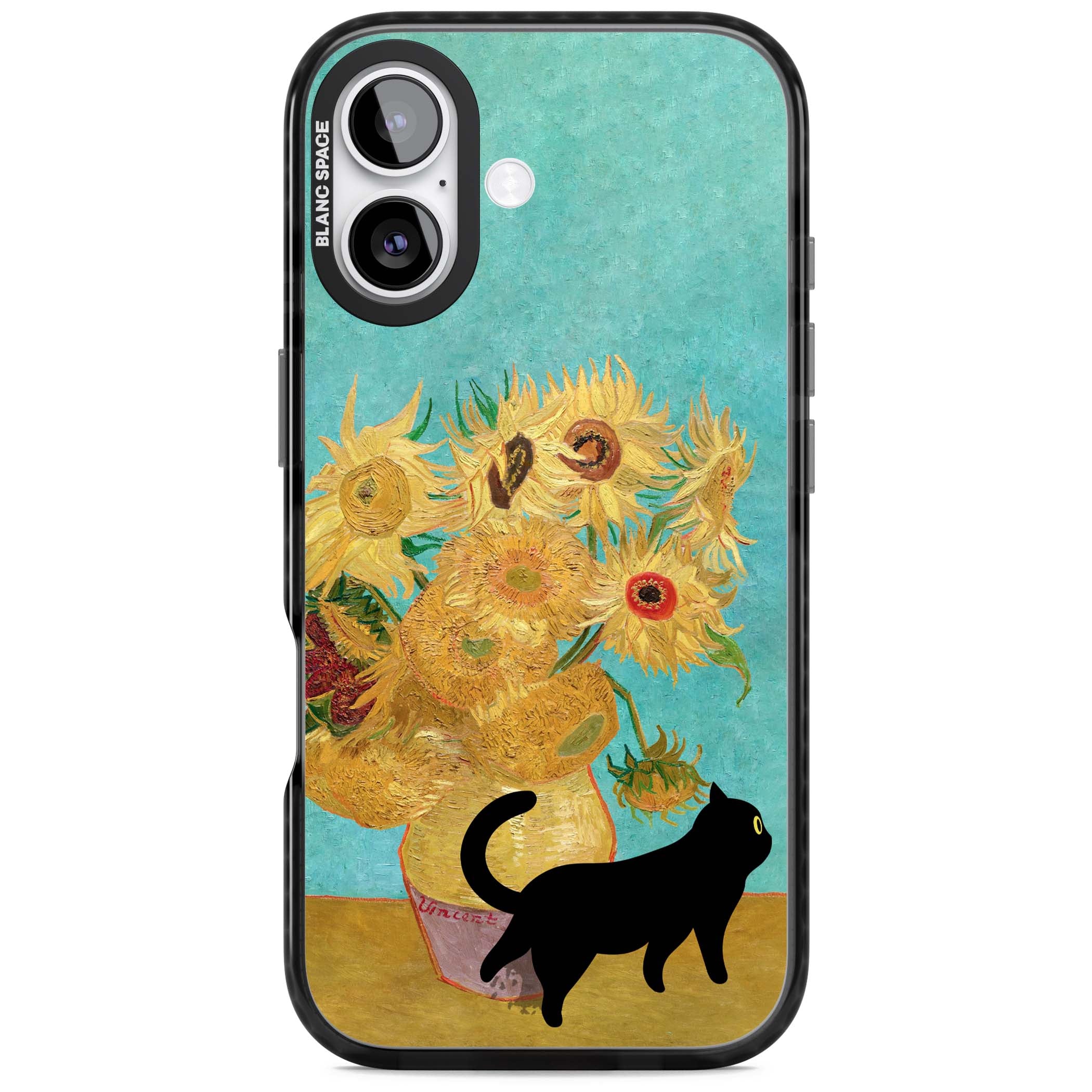 Cat with Van Gogh's Sunflowers