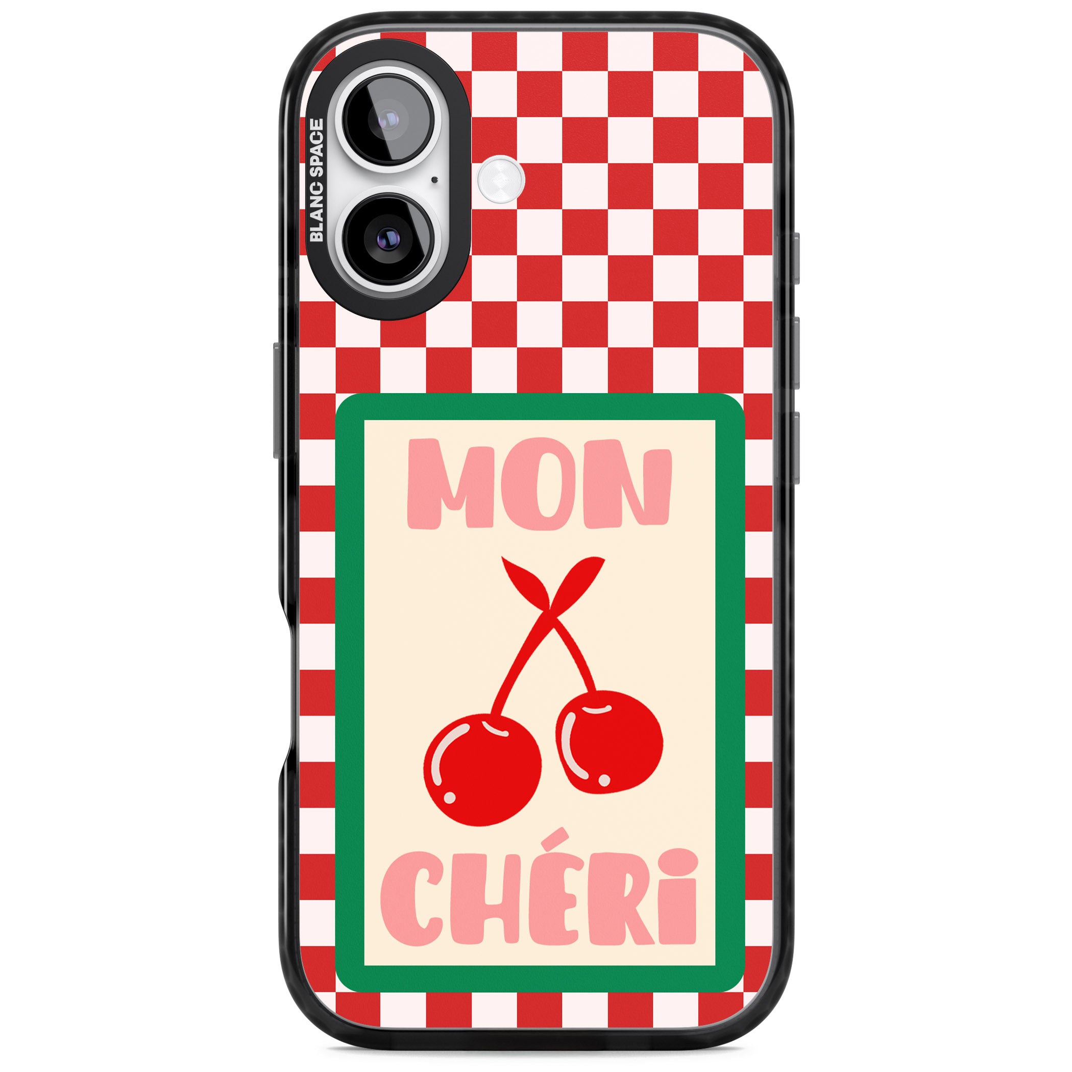 Mon Cheri iPhone 17 Impact Black Phone Case