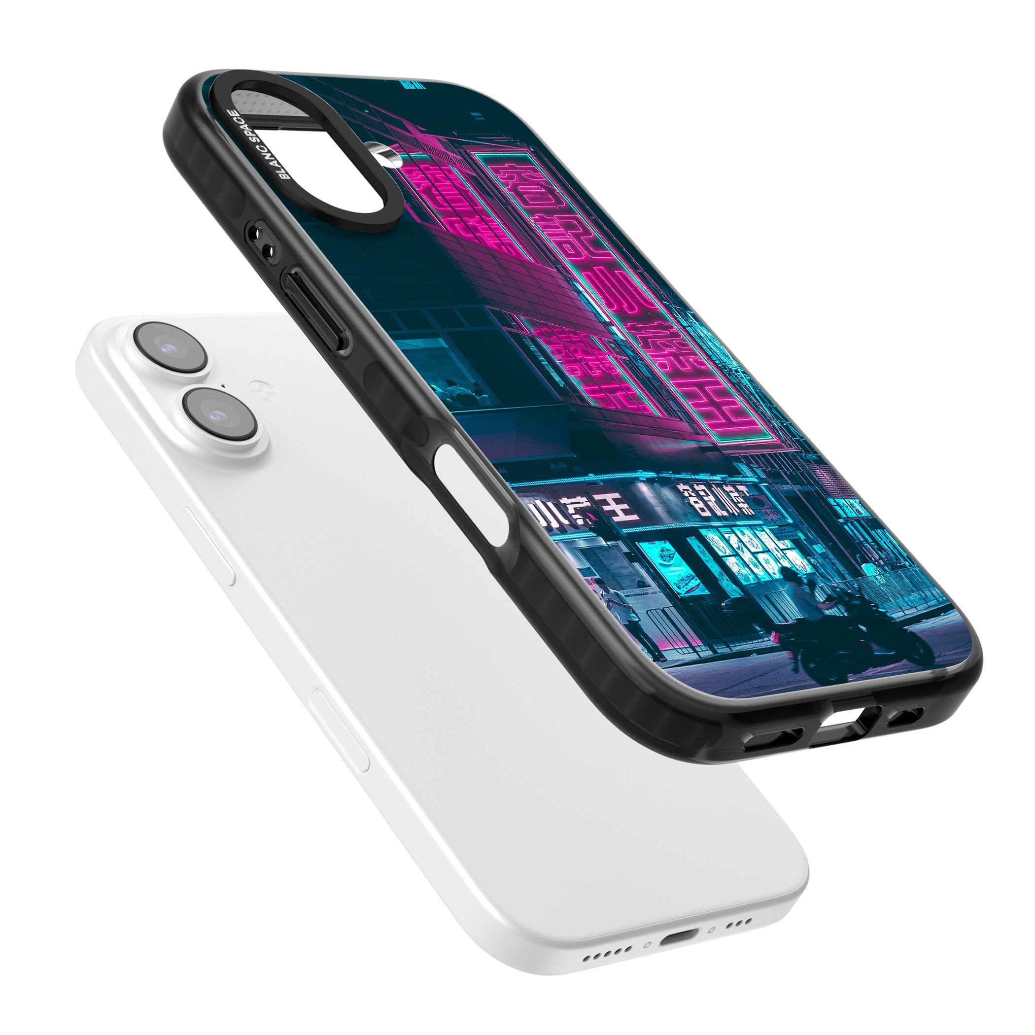 Neon City Ride iPhone 17 Impact Black Phone Case Colours