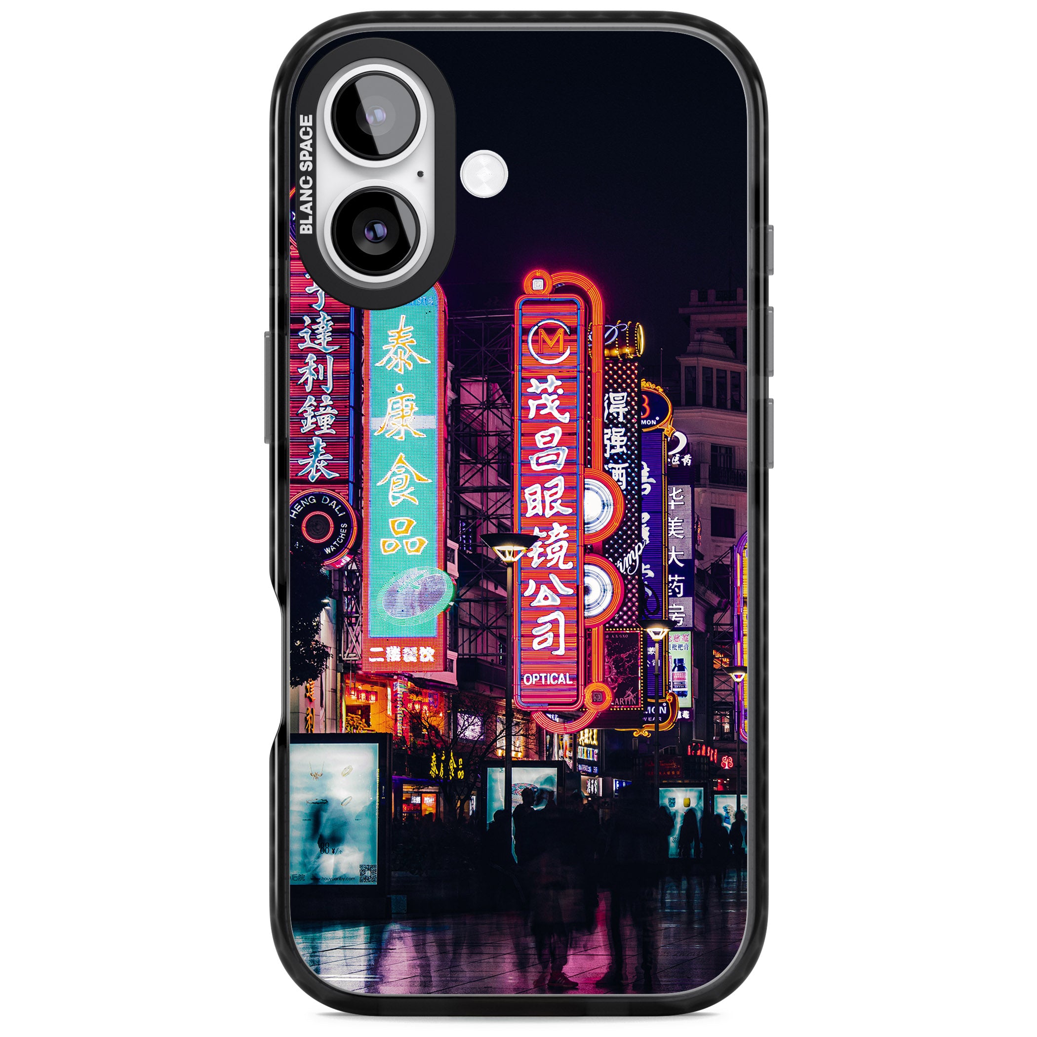 Neon Streets iPhone 17 Impact Black Phone Case
