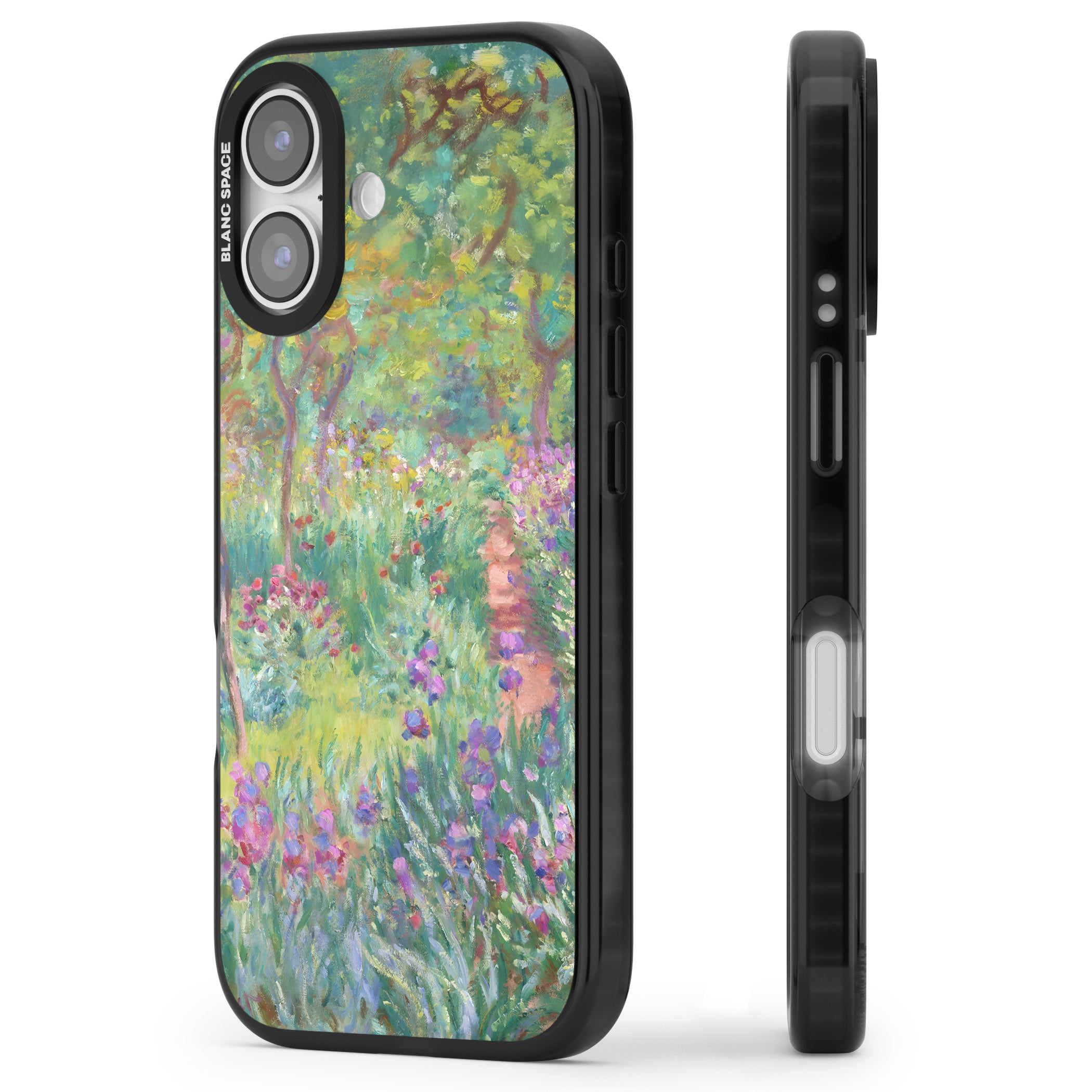 Garden in Giverny iPhone 17 Impact Black Phone Case Side Profile