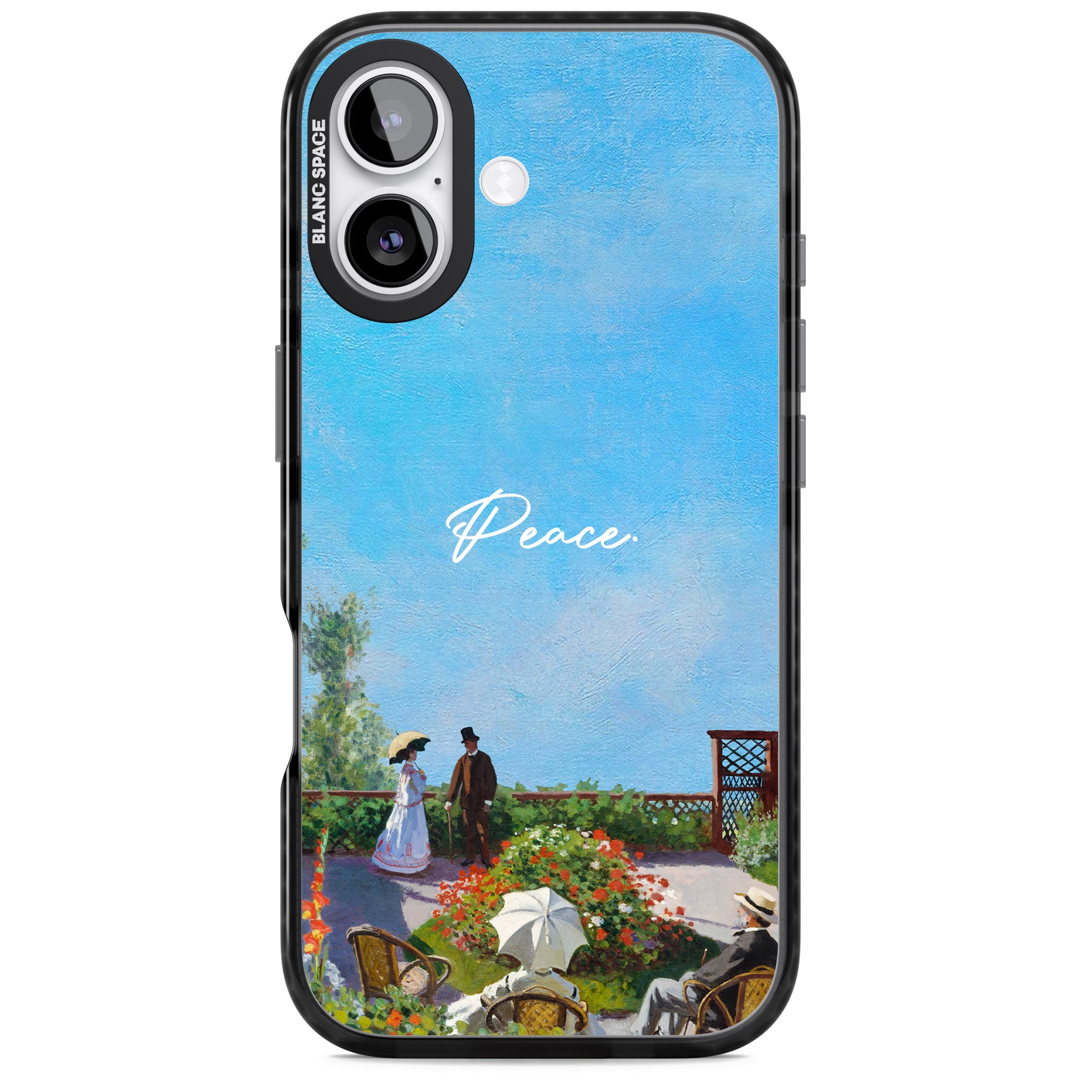 Monet Garden Terrace iPhone 17 Impact Black Phone Case