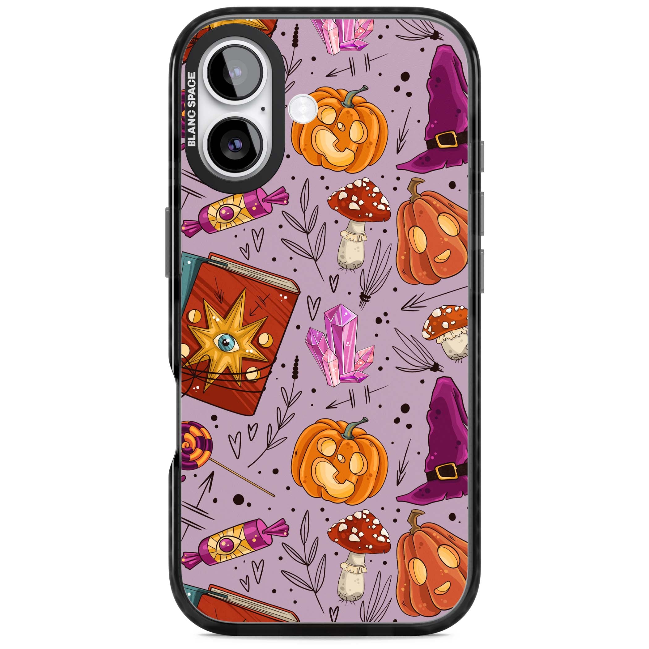 Witchy Cartoon Halloween Pattern