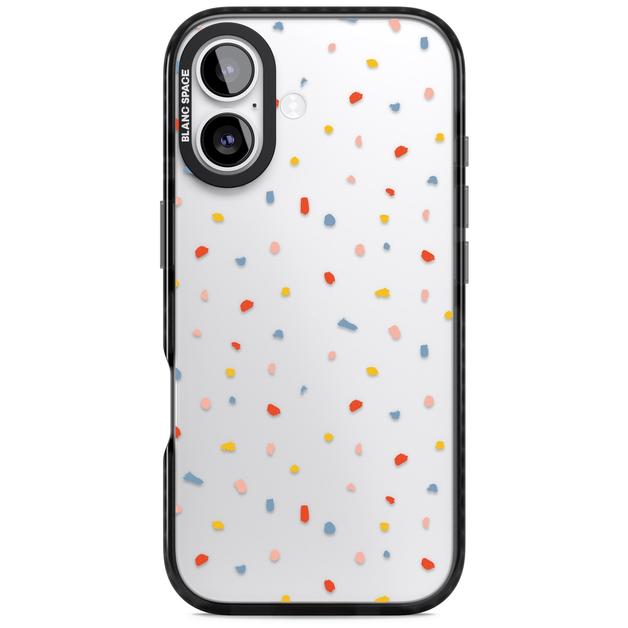 Small Confetti iPhone 17 Impact Black Phone Case