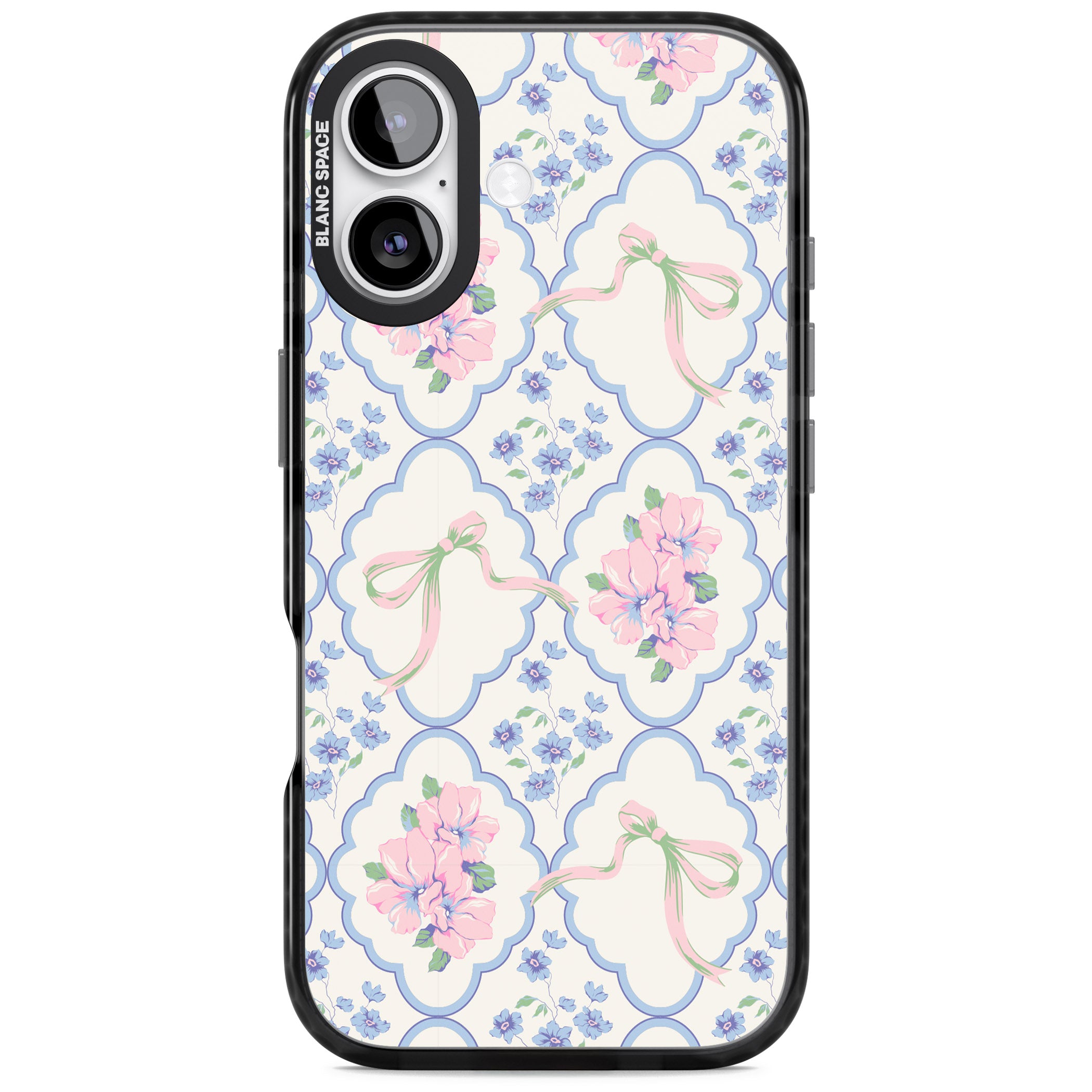 Coquette Flowers & Bows iPhone 17 Impact Black Phone Case