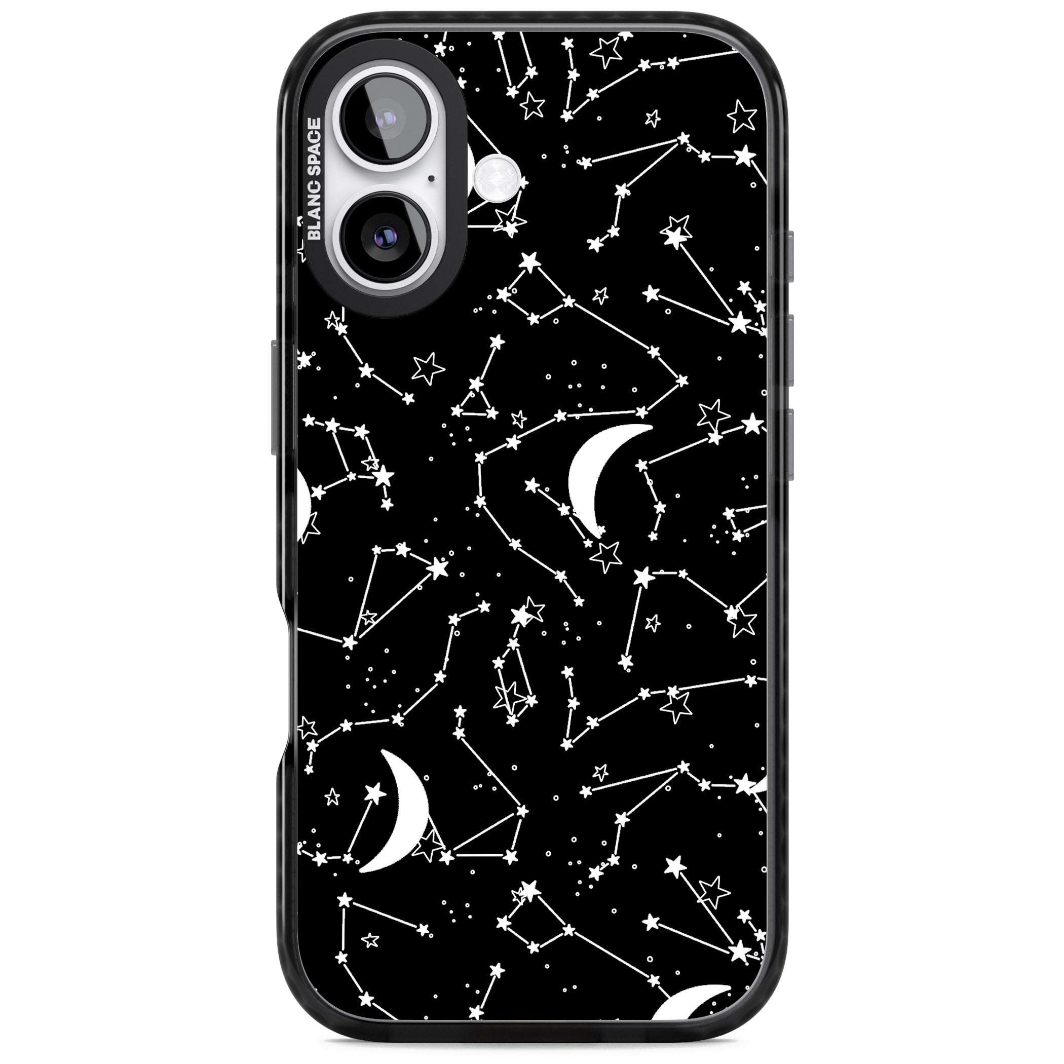 Black Celestial Constellations iPhone 17 Impact Black Phone Case