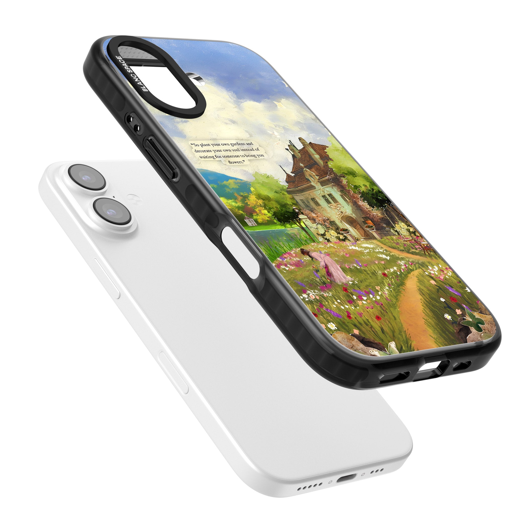 Spring Cottage iPhone 17 Impact Black Phone Case Colours