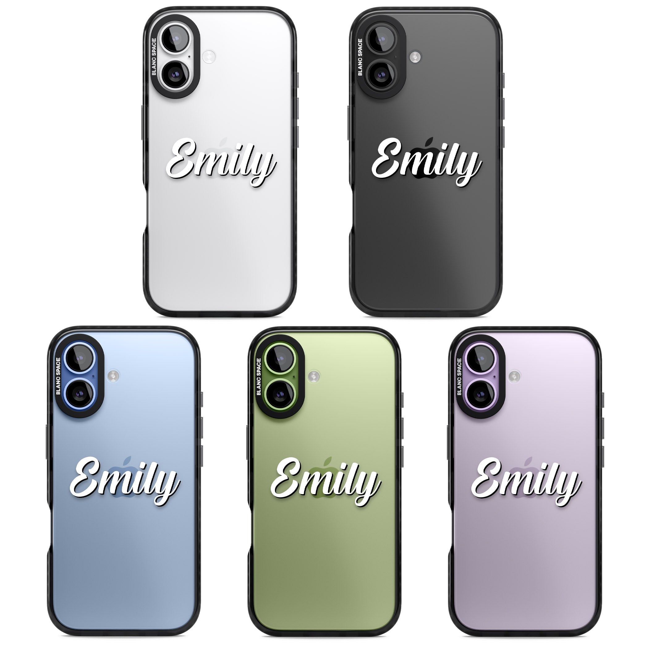 Personalised Cute Name iPhone 17 Impact Black Phone Case APT Impact Protection