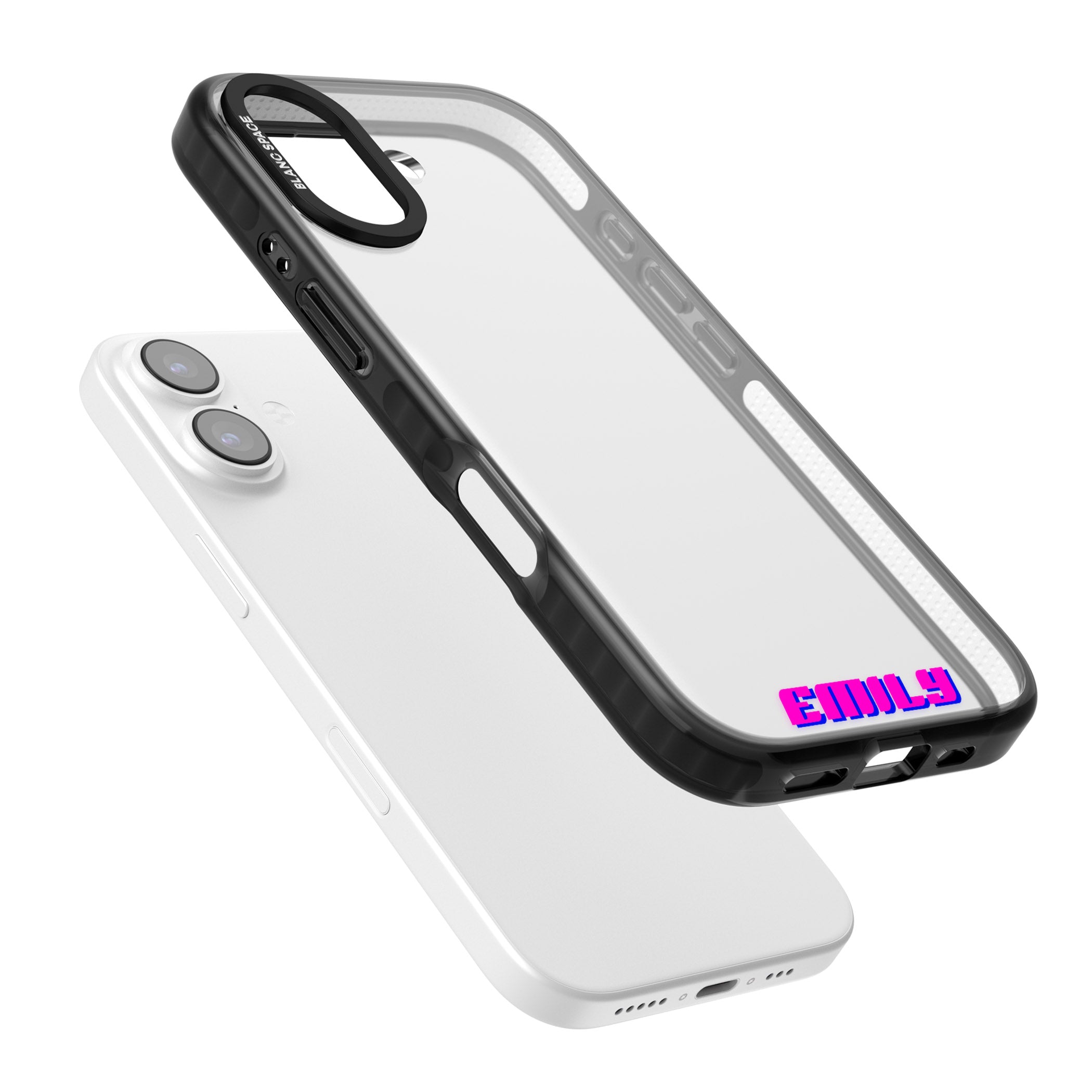 Personalised Cool Bottom Name iPhone 17 Impact Black Phone Case Colours