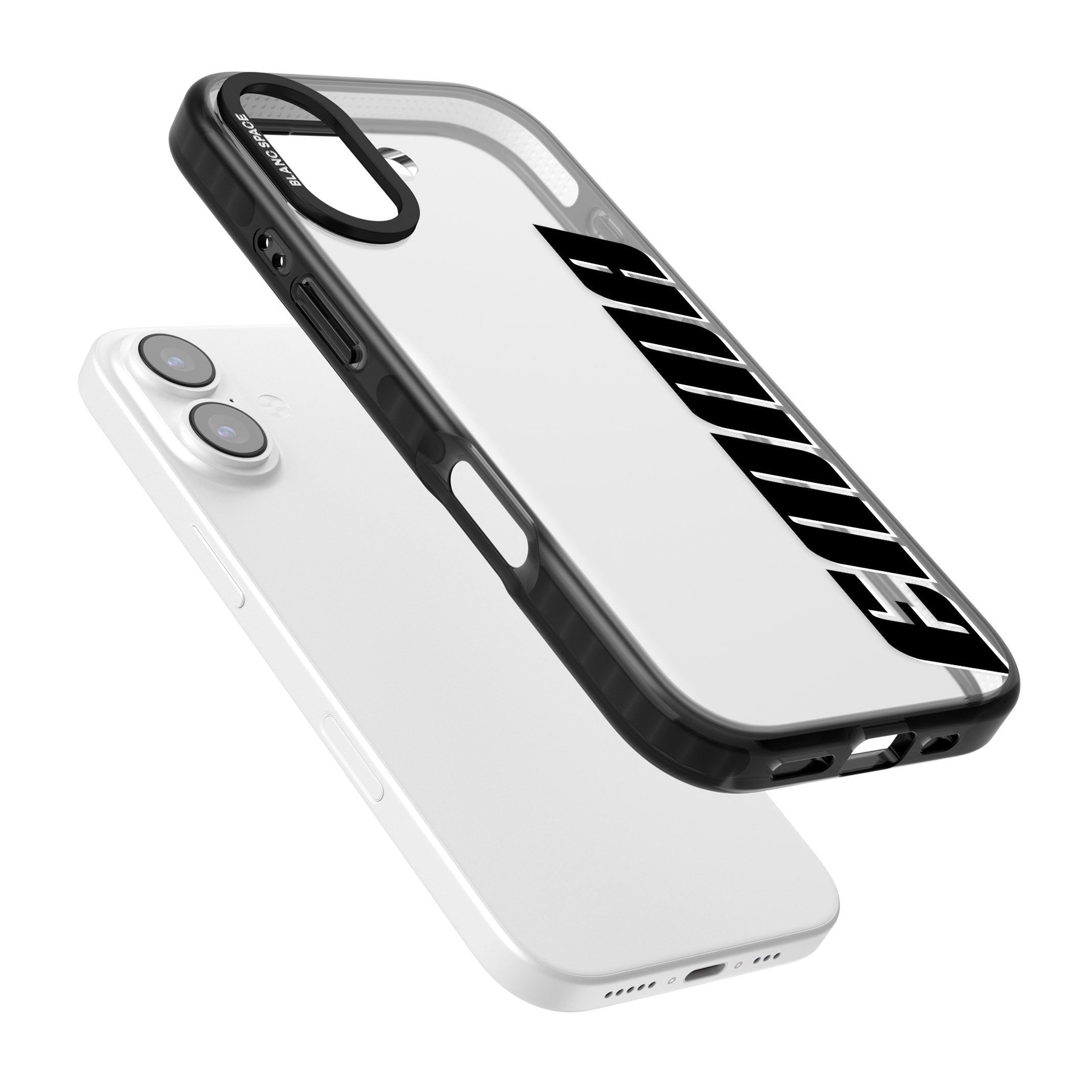 Personalised Vertical Bold Name iPhone 17 Impact Black Phone Case Colours