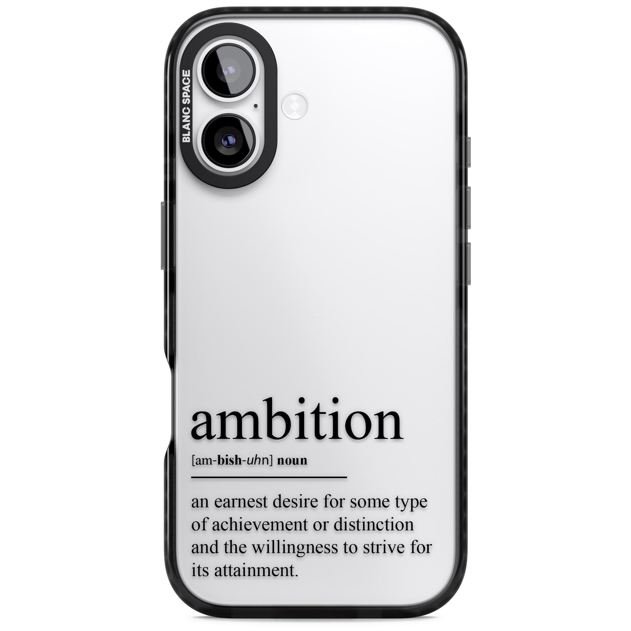 Ambition iPhone 17 Impact Black Phone Case