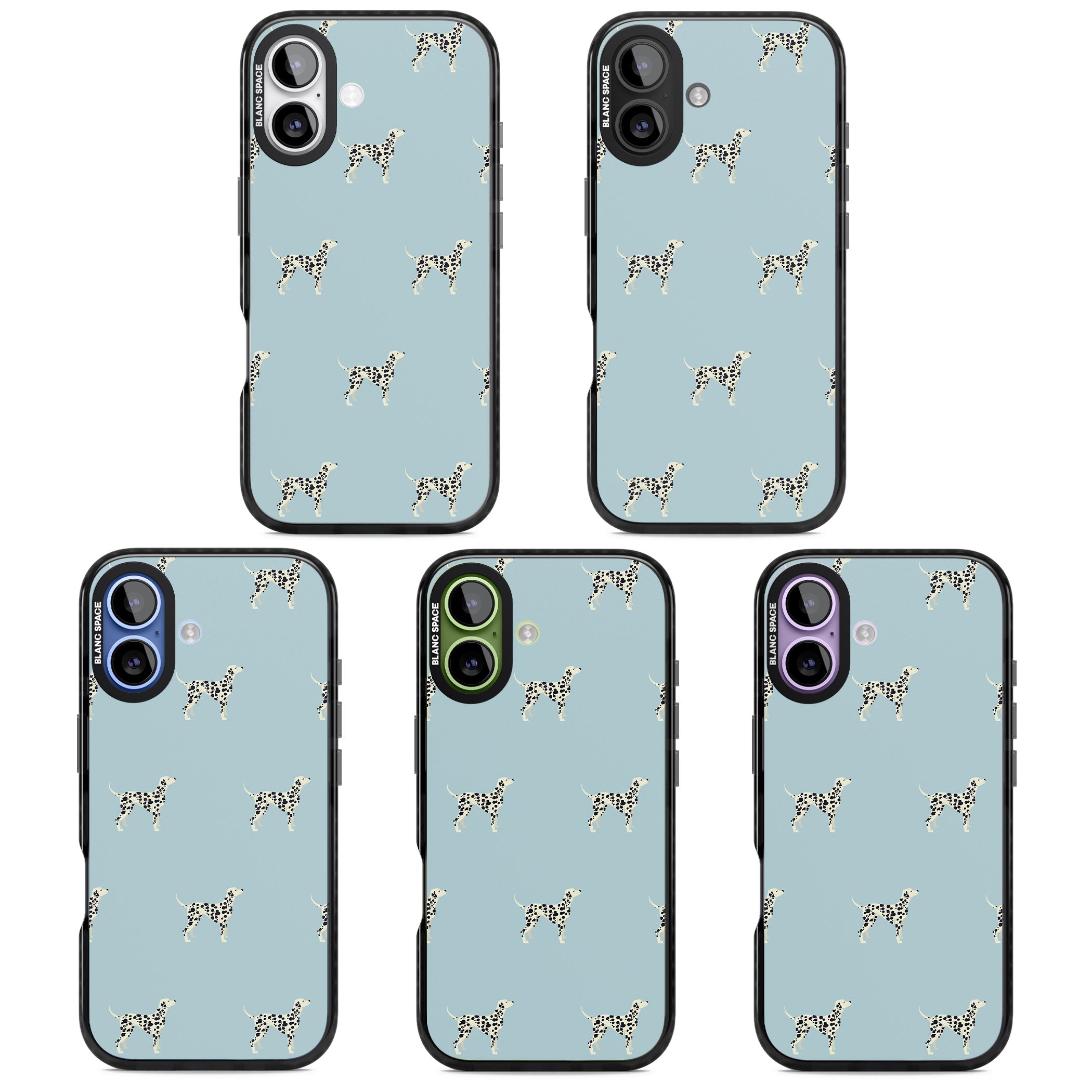 Dalmatian Pattern iPhone 17 Impact Black Phone Case APT Impact Protection