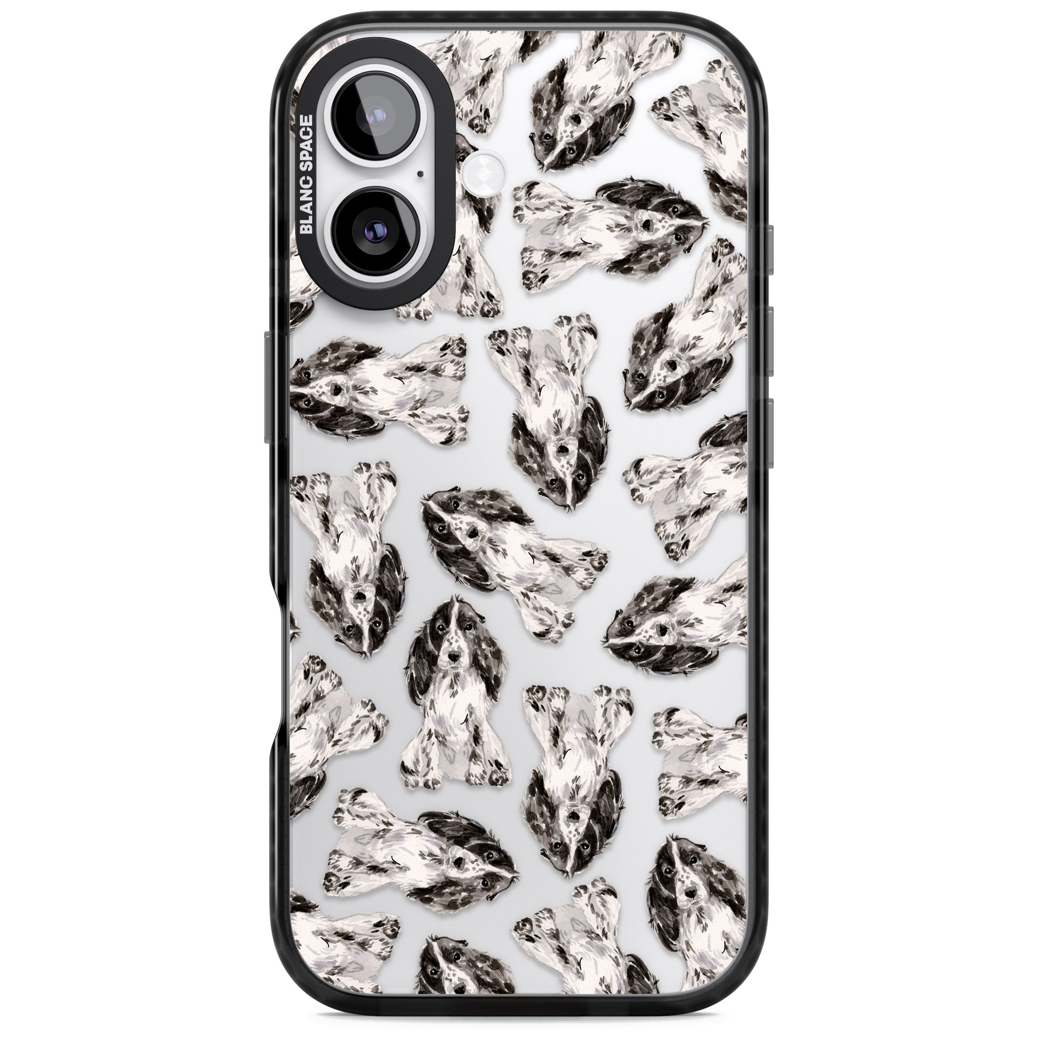 Cocker Spaniel Watercolor Elegance iPhone 17 Impact Black Phone Case