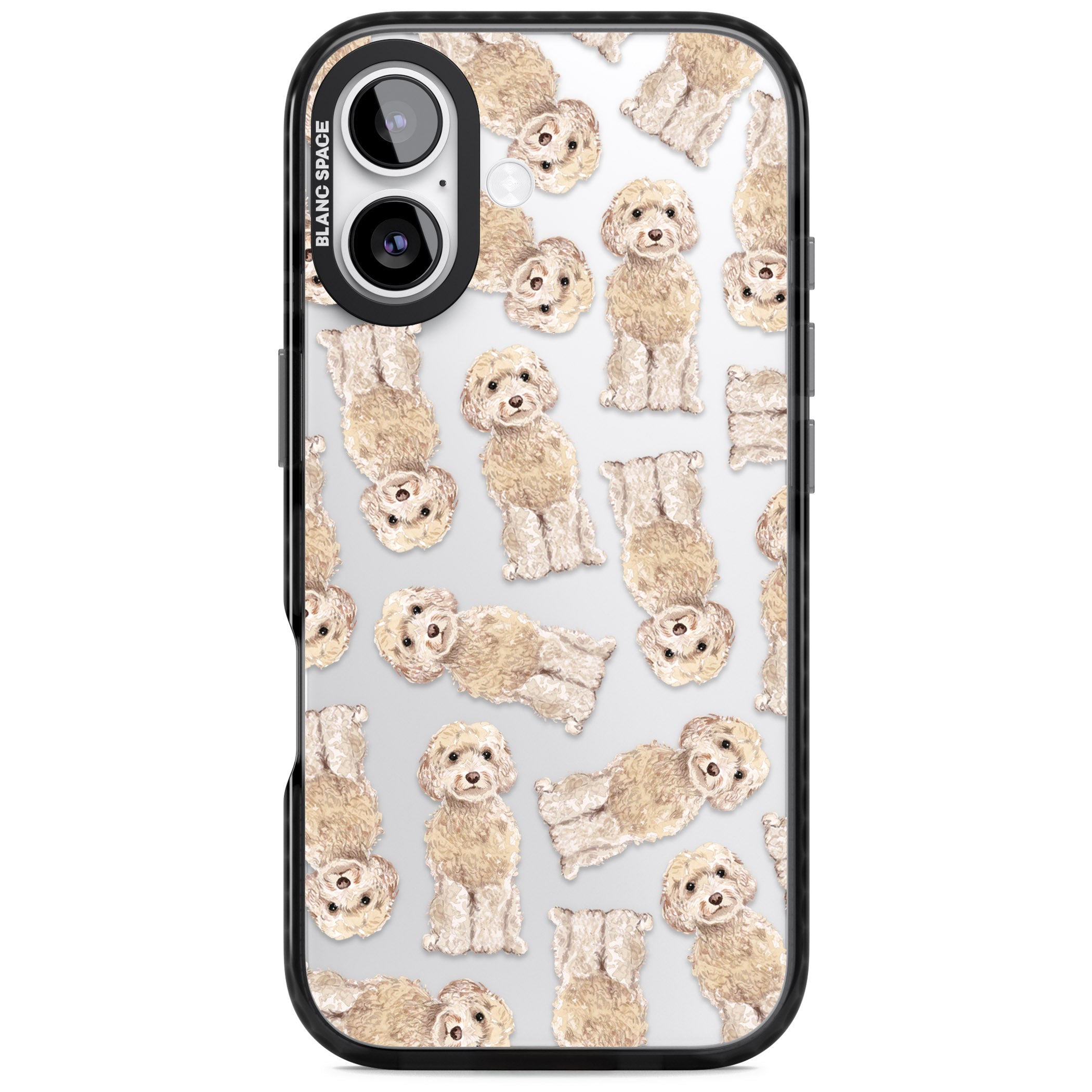 Cockapoo Patterned iPhone 17 Impact Black Phone Case