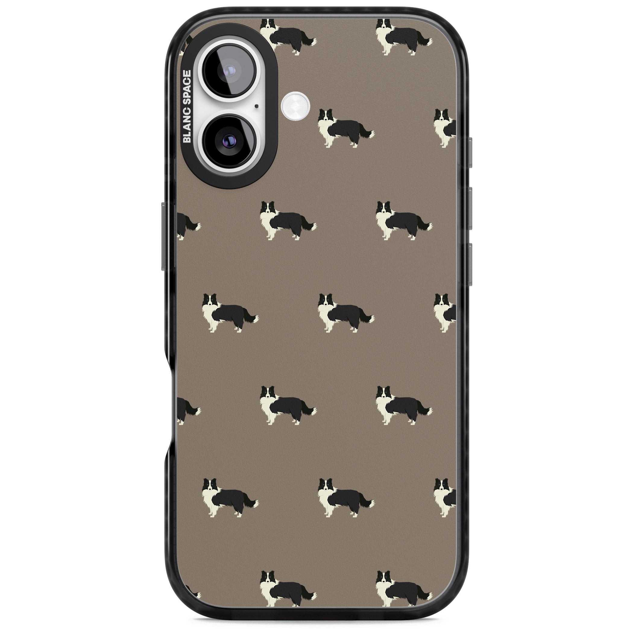 Border Collie Pattern Classic iPhone 17 Impact Black Phone Case