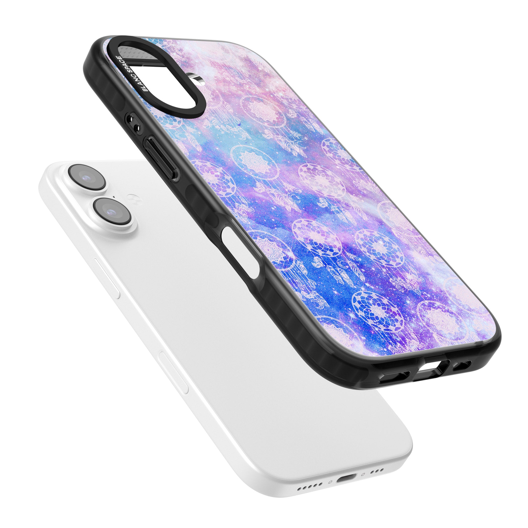Dreamcatcher Galaxy Tie Dye iPhone 17 Impact Black Phone Case Colours