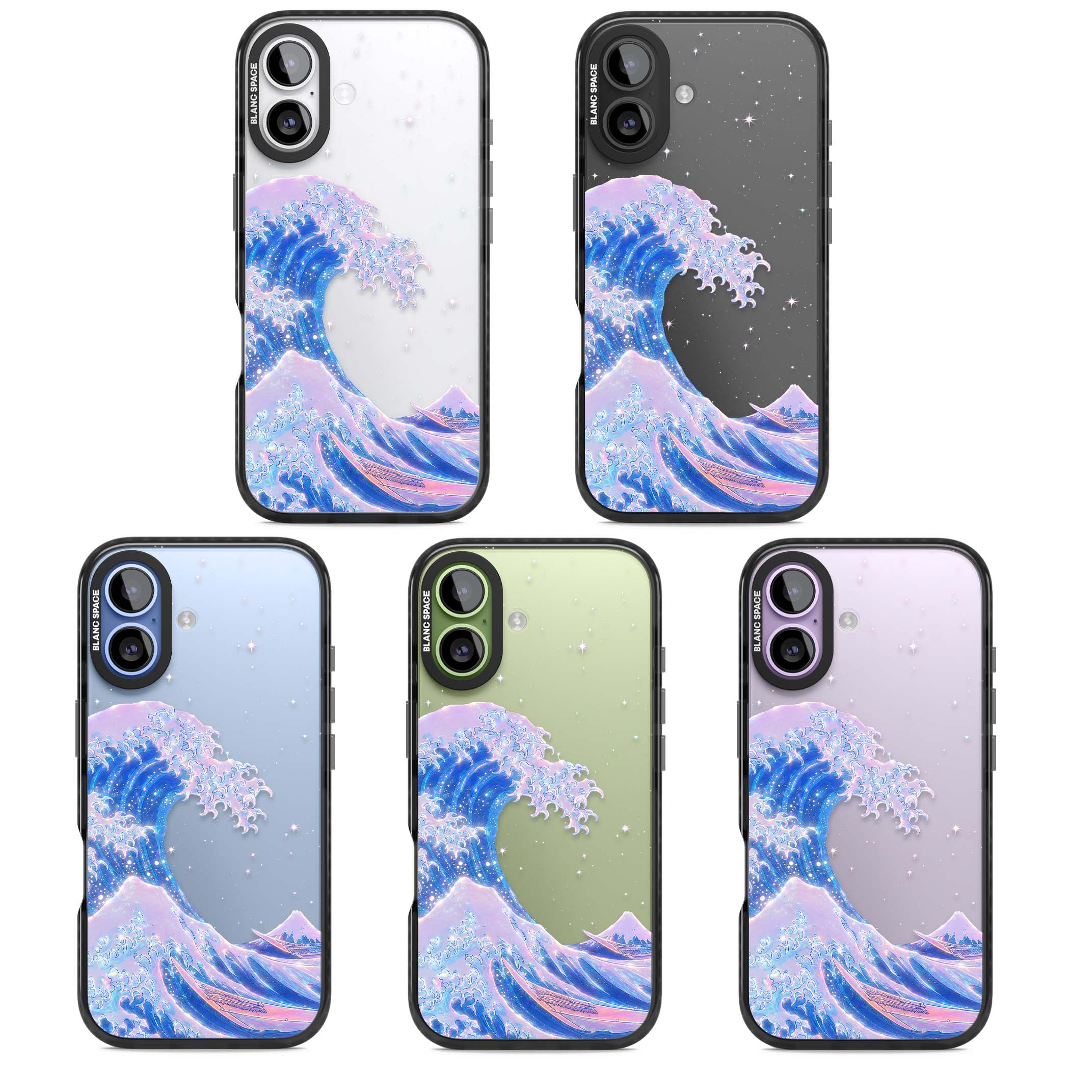 The Great Wave In Opal japanese iPhone case | Clear Impact case for iPhone 17