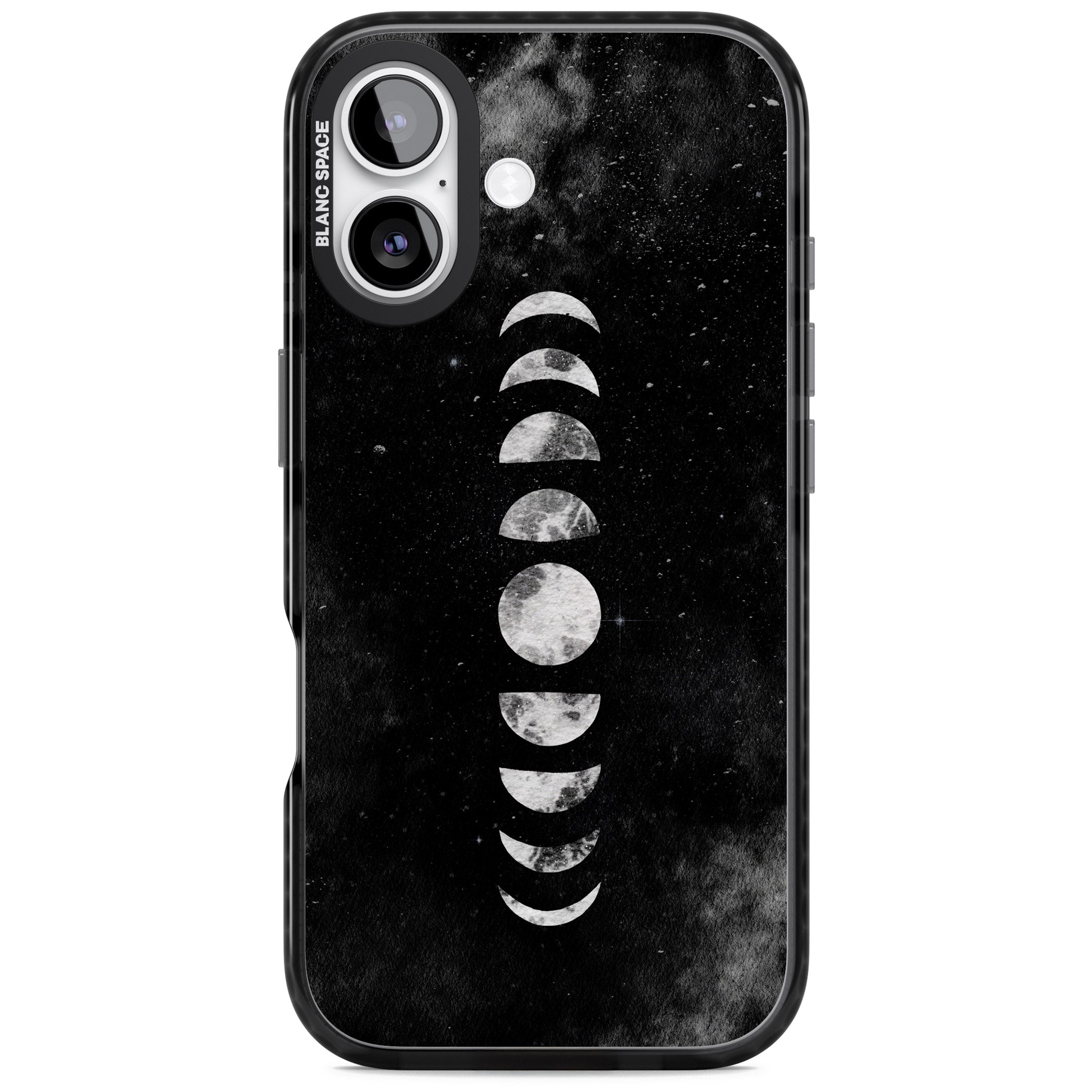 Lunar Phases iPhone 17 Impact Black Phone Case