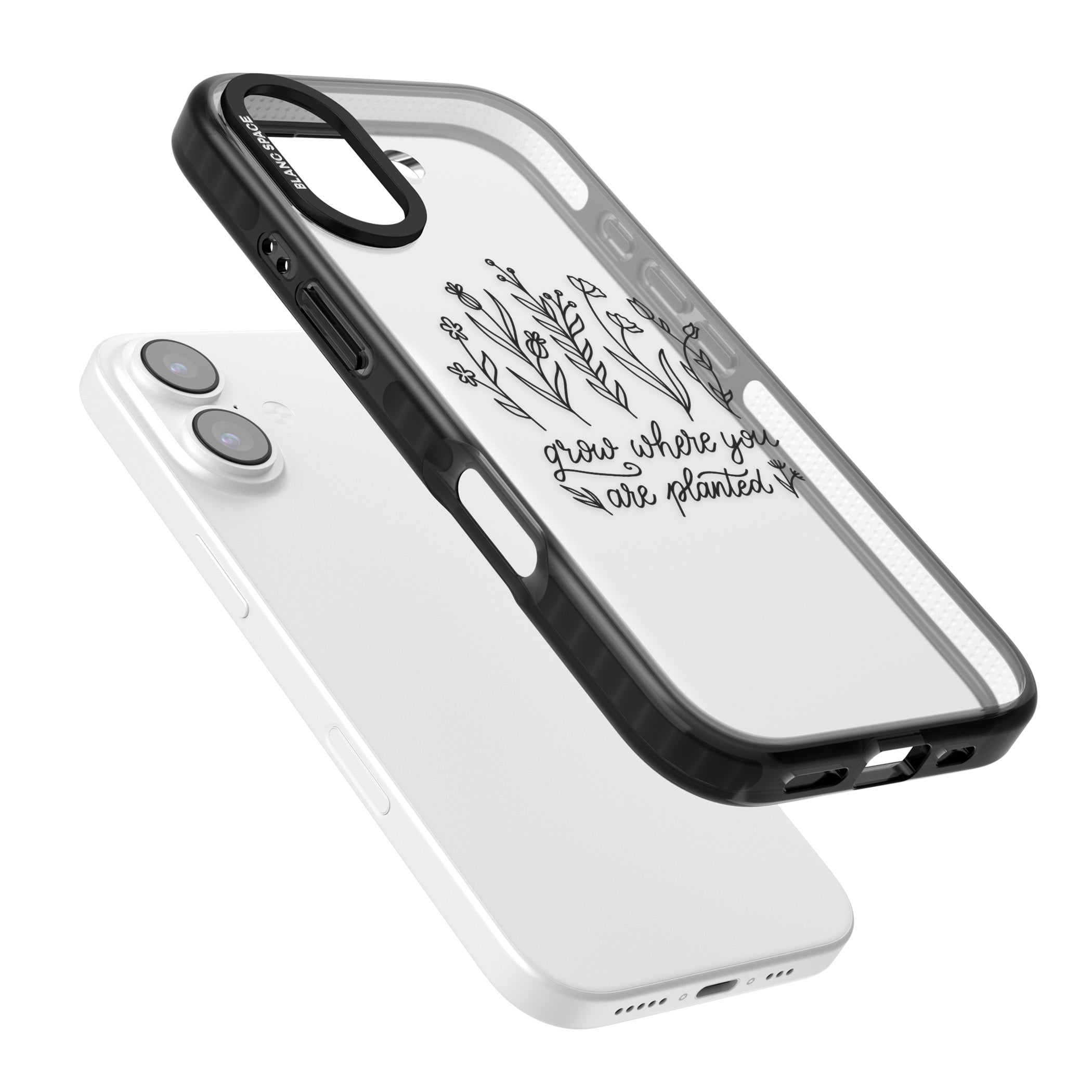 Grow Where You Are Planted iPhone 17 Impact Black Phone Case Colours