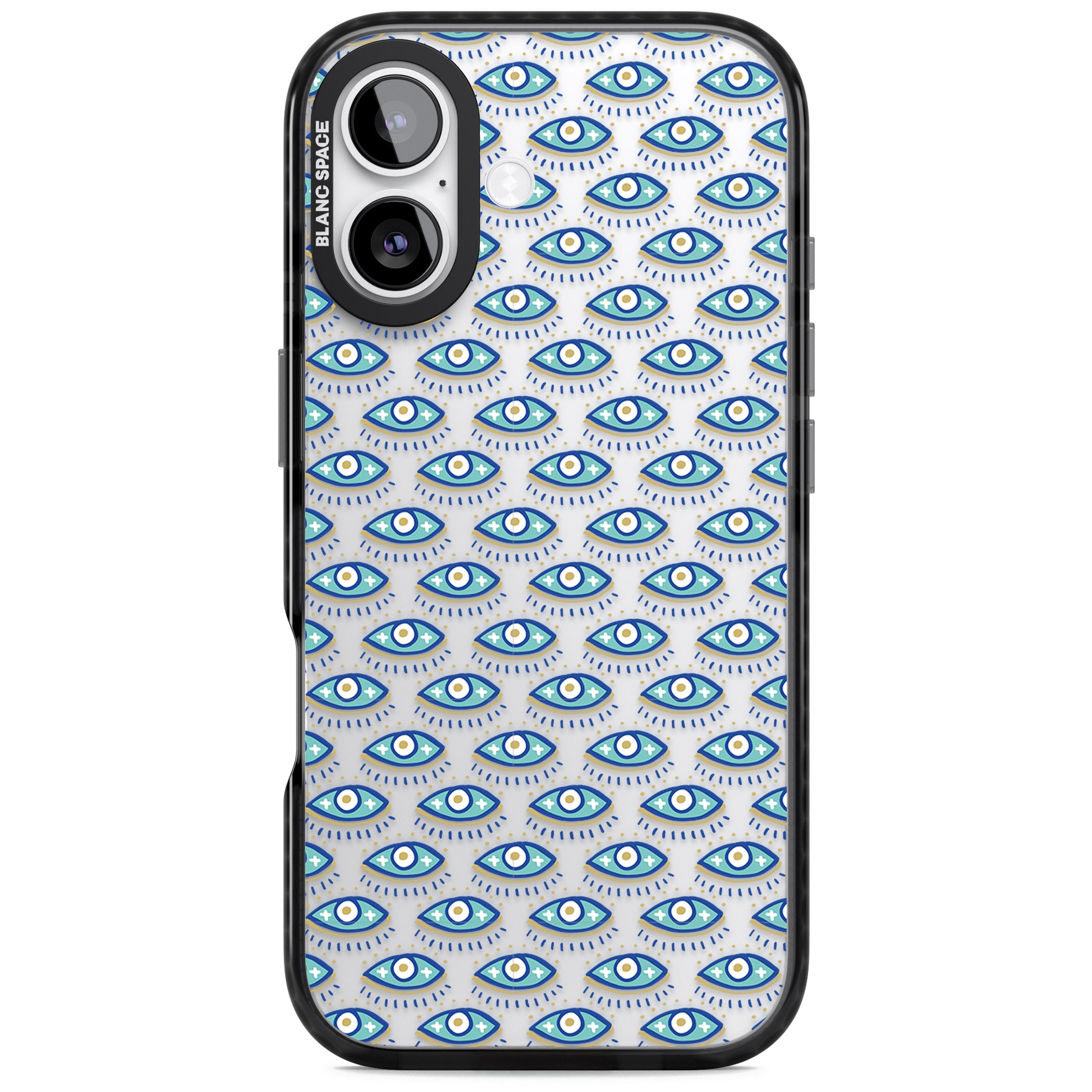 Psychedelic Eyes Pattern Color iPhone 17 Impact Black Phone Case