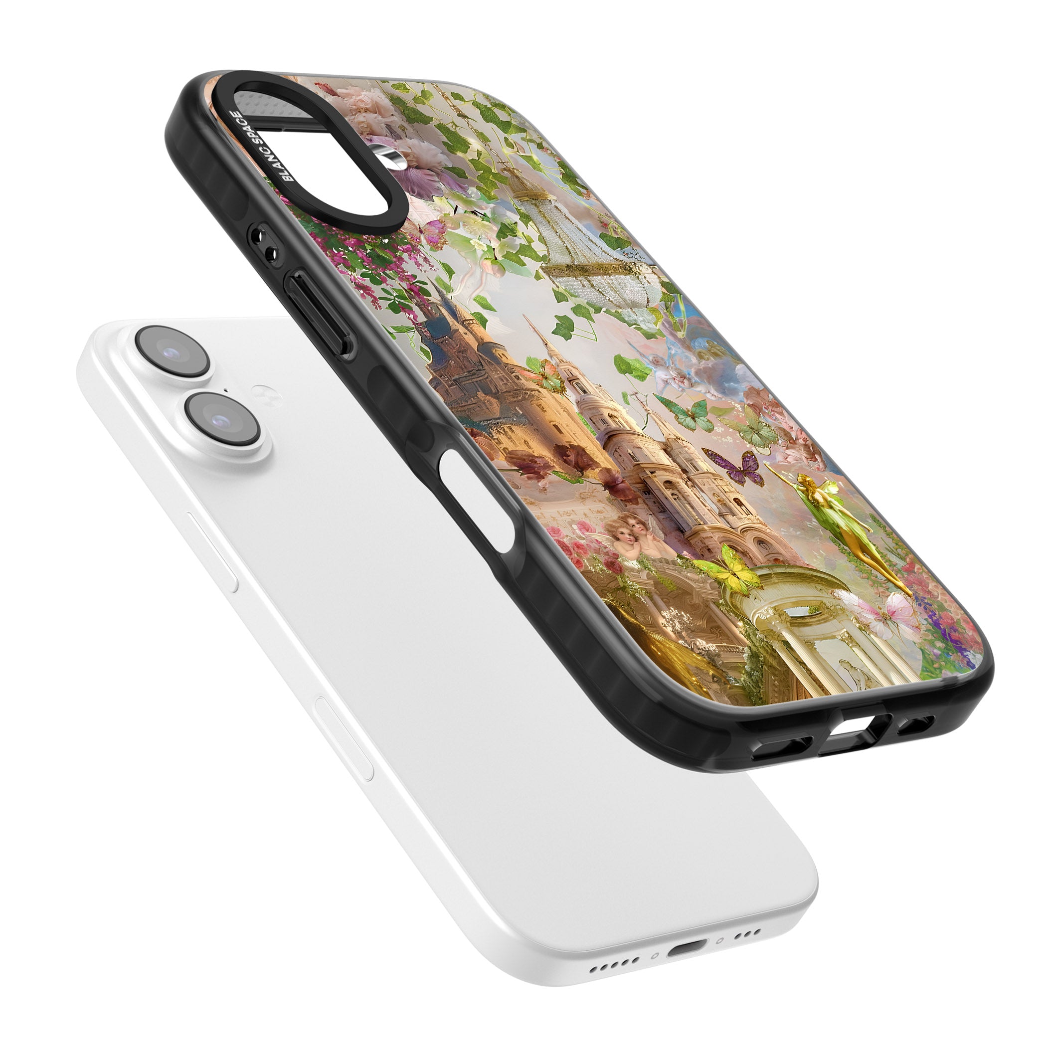 Fairies & Castles Collage iPhone 17 Impact Black Phone Case Colours