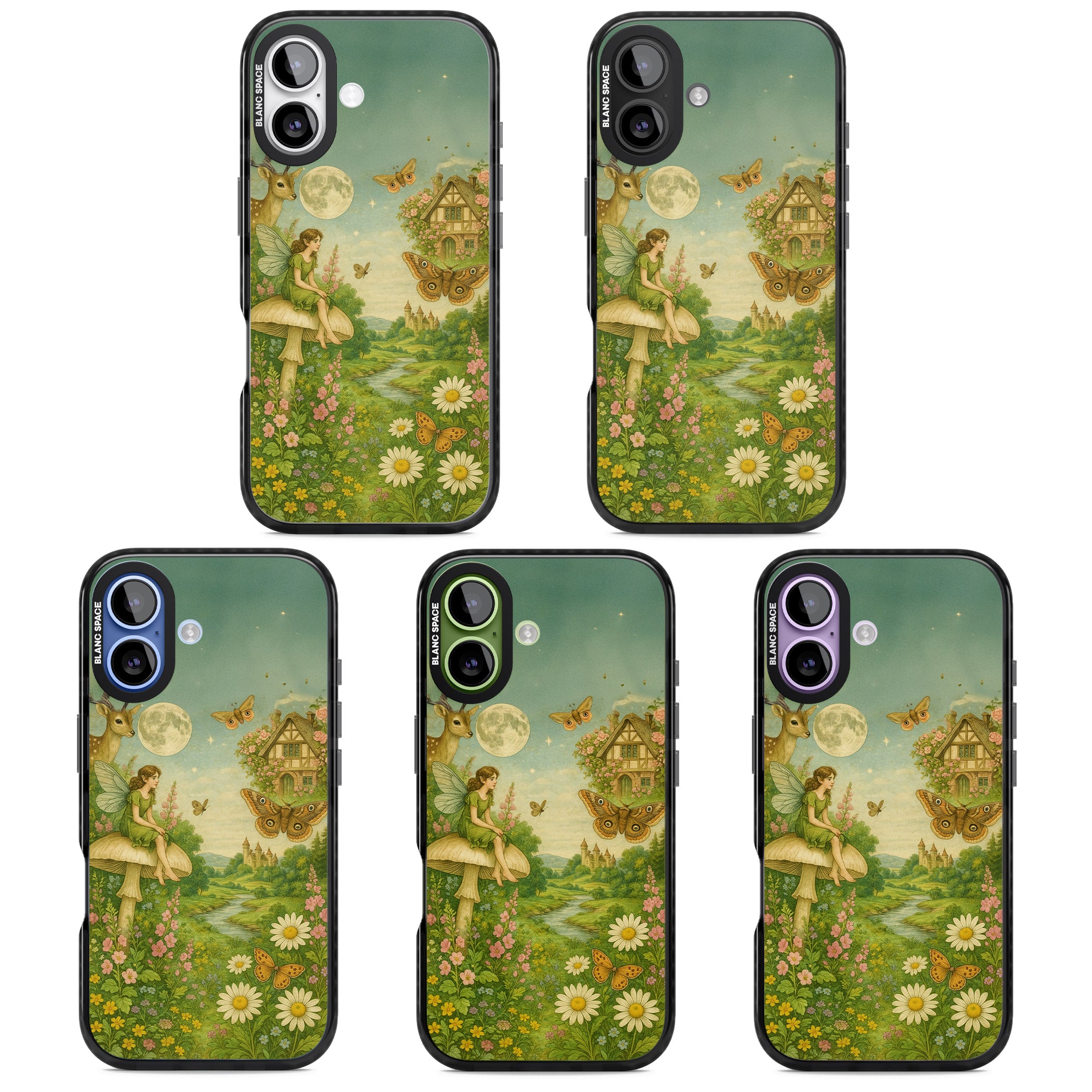 Cottage Fairy iPhone 17 Impact Black Phone Case APT Impact Protection