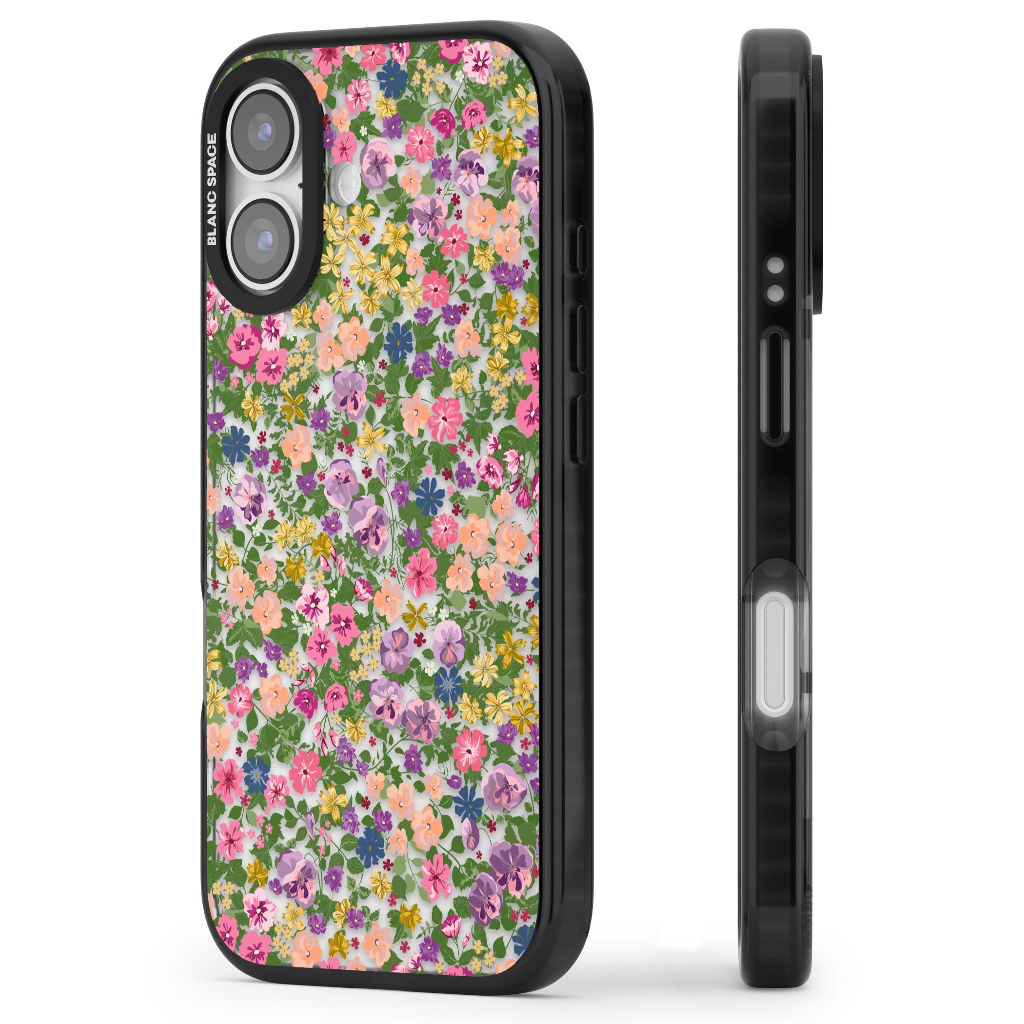 Lake Como Meadow iPhone 17 Impact Black Phone Case Side Profile