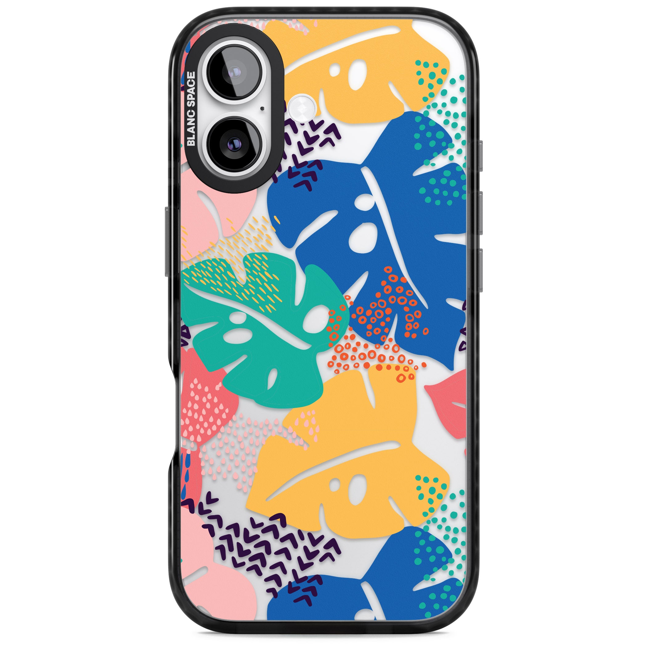 Vibrant Leaves iPhone 17 Impact Black Phone Case