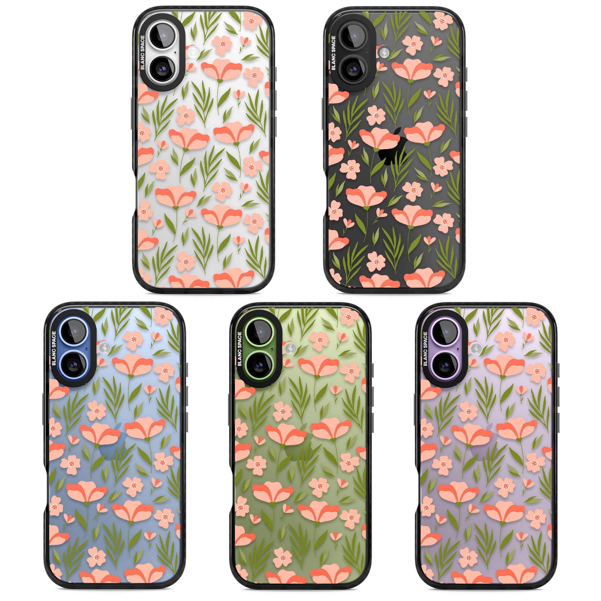 Blossom Bloom iPhone 17 Impact Black Phone Case APT Impact Protection
