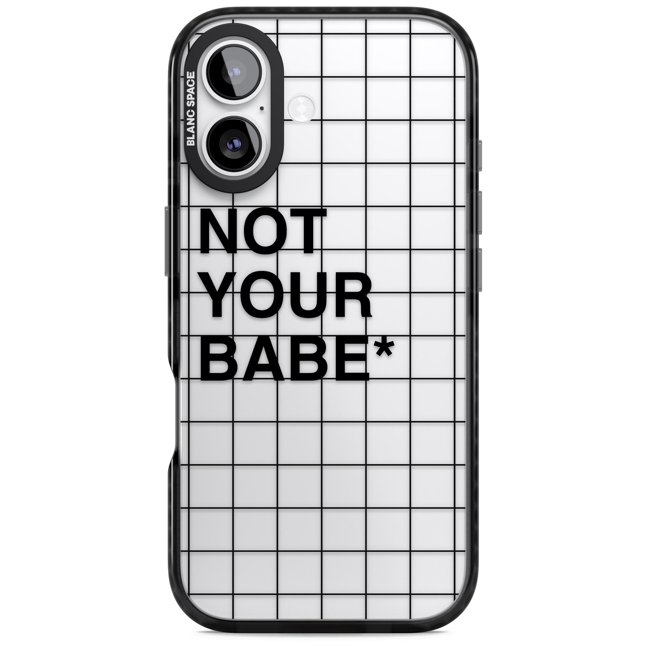 Not Your Babe iPhone 17 Impact Black Phone Case