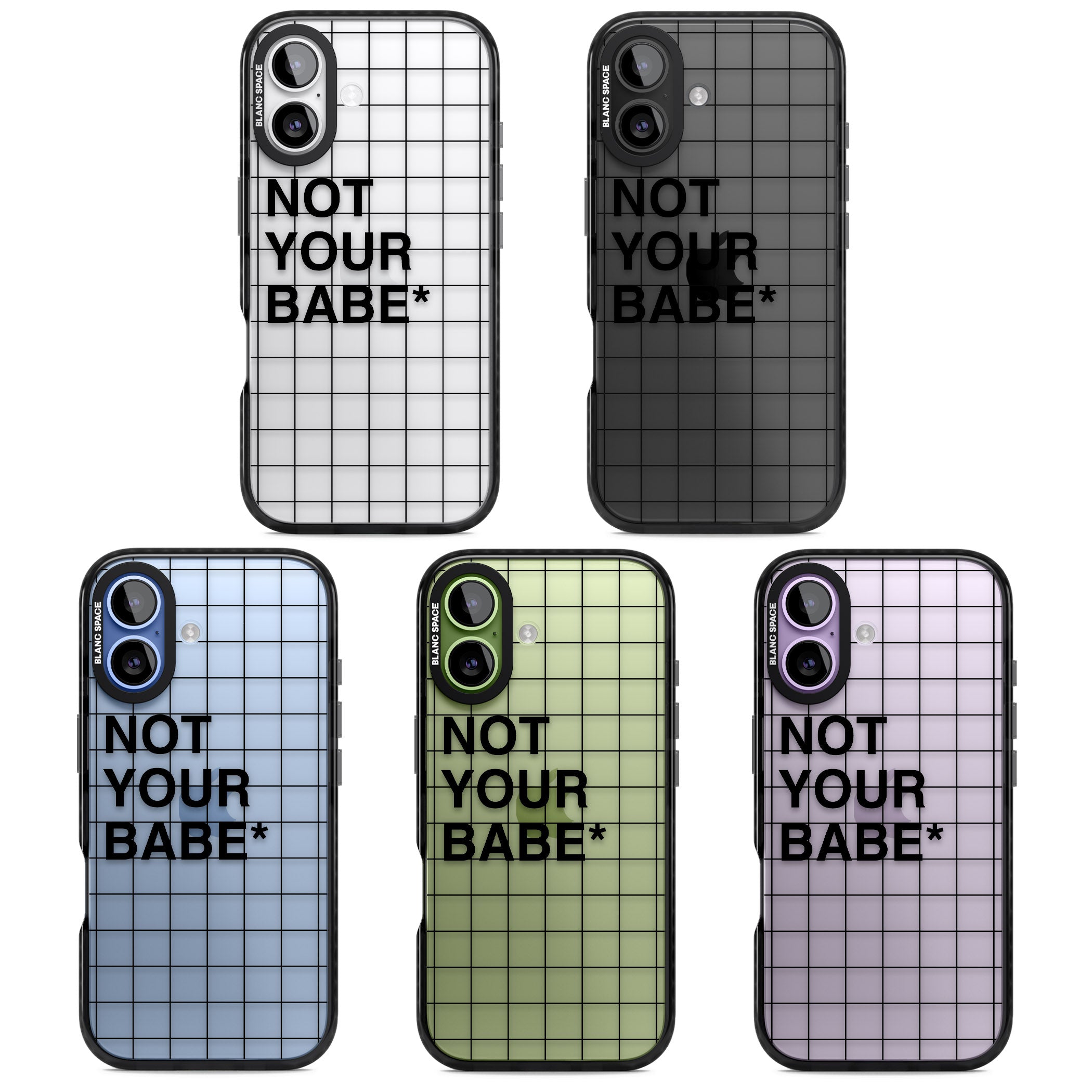 Not Your Babe iPhone 17 Impact Black Phone Case APT Impact Protection