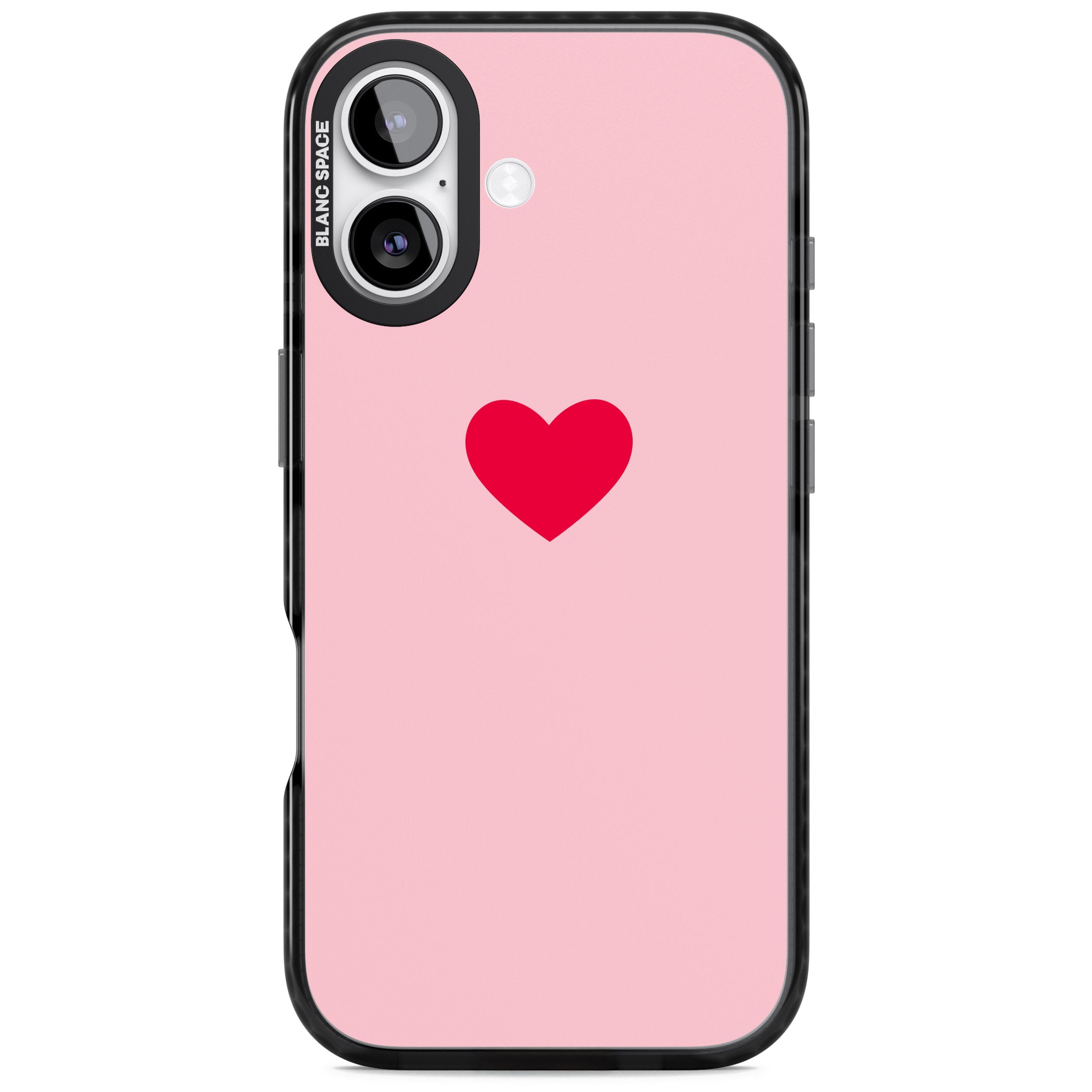 Red & Pink Heart iPhone 17 Impact Black Phone Case