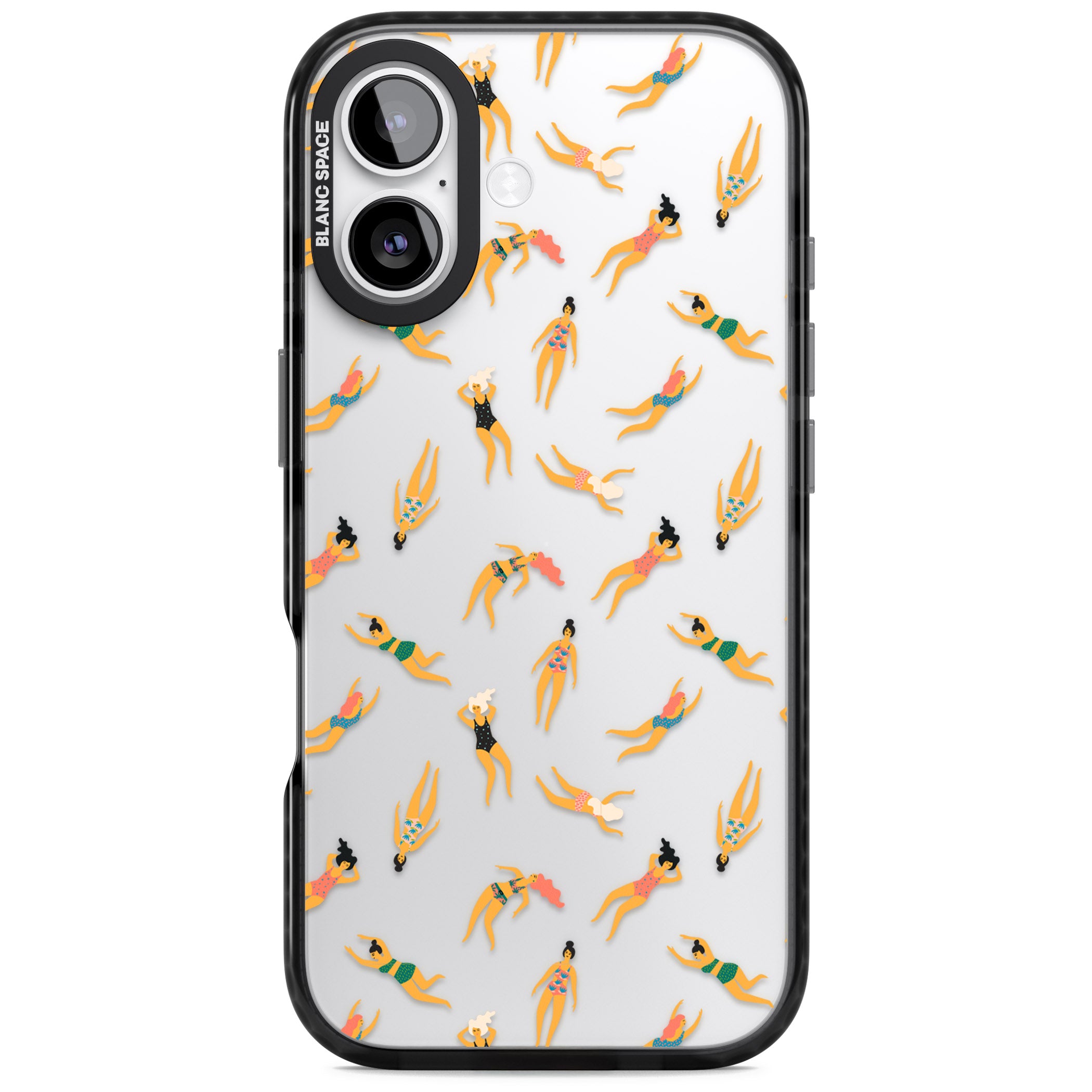 Poolside Pattern iPhone 17 Impact Black Phone Case