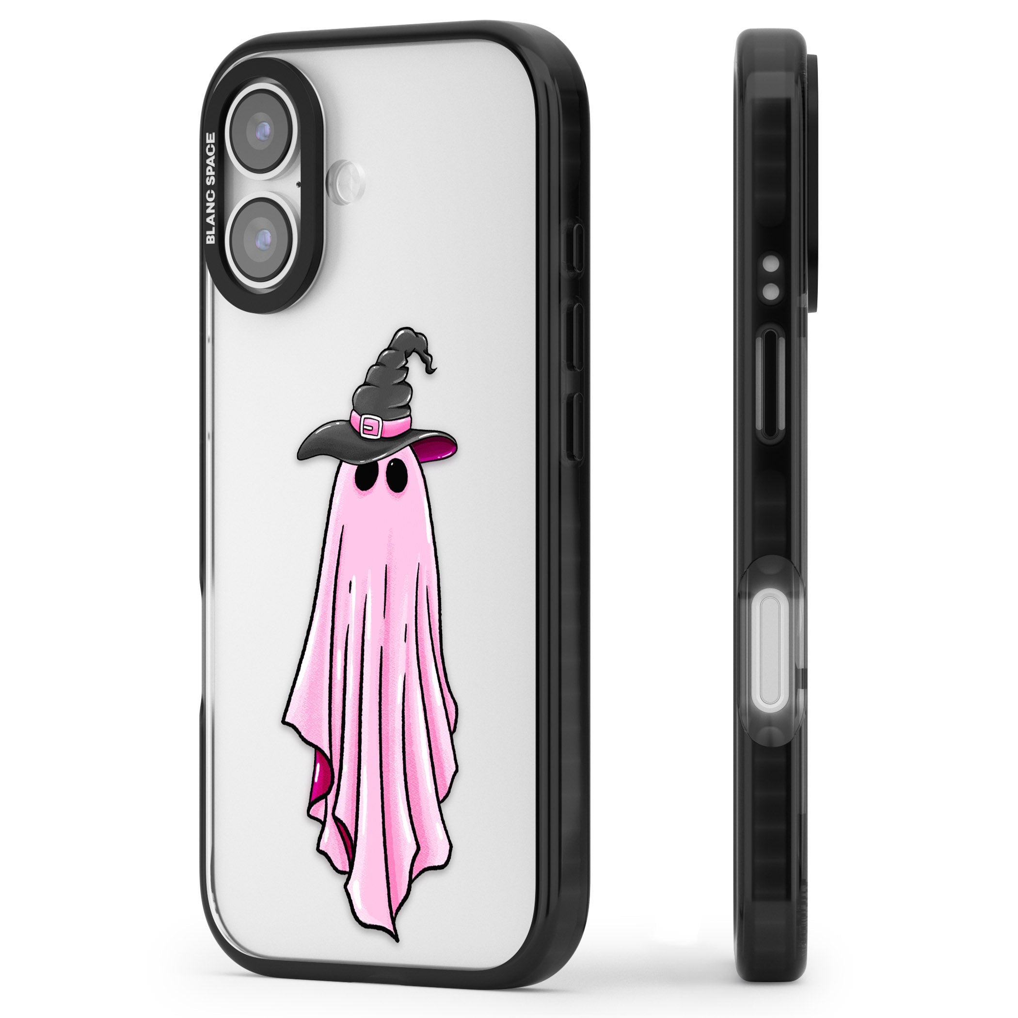 New Hat Day iPhone 17 Impact Black Phone Case Side Profile