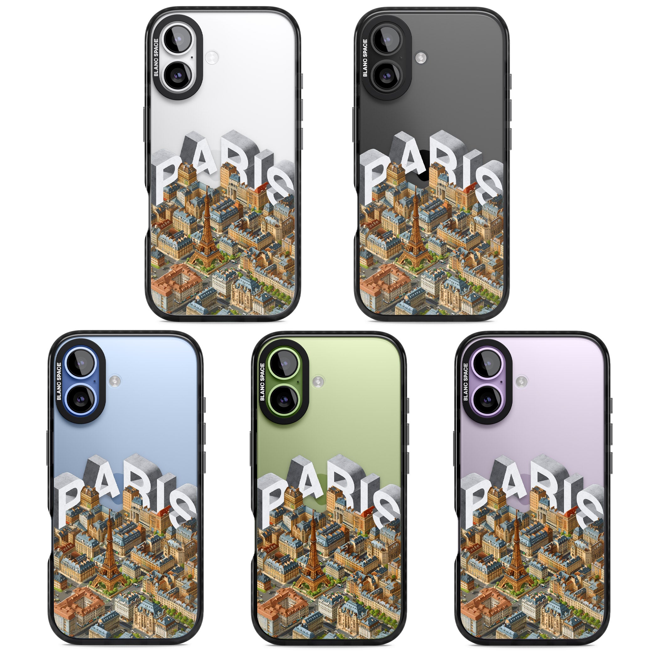 Paris iPhone 17 Impact Black Phone Case APT Impact Protection