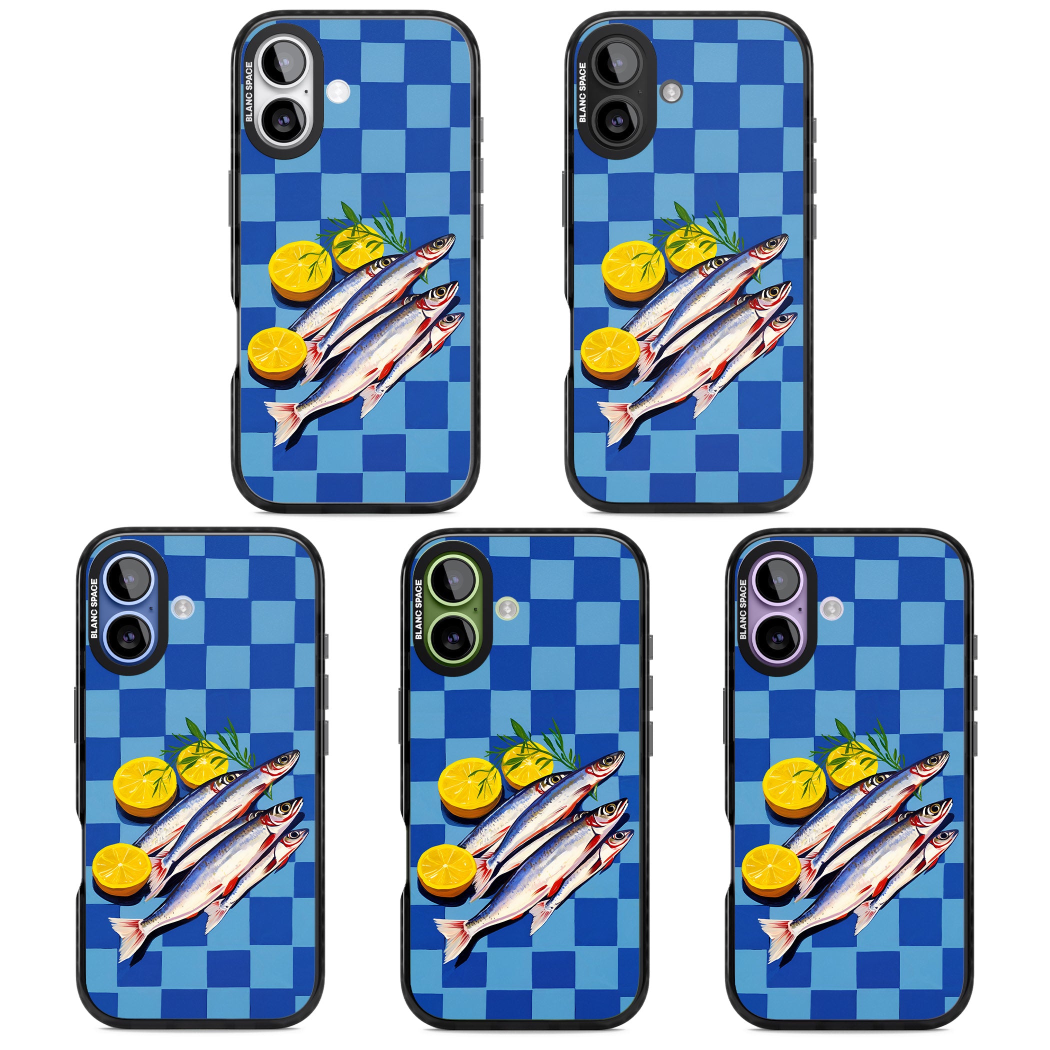 Fish & Lemons iPhone 17 Impact Black Phone Case APT Impact Protection