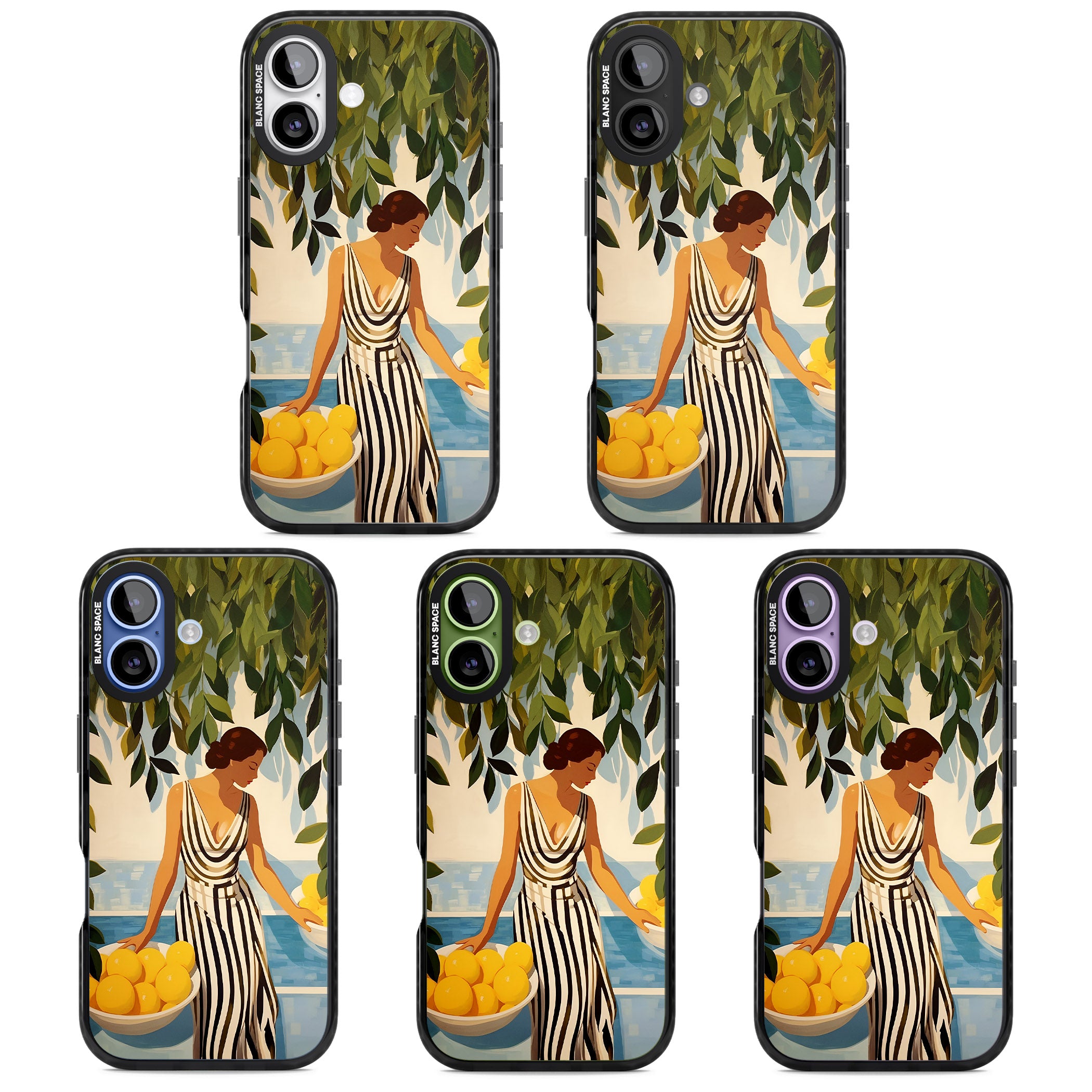 Lemon Picking iPhone 17 Impact Black Phone Case APT Impact Protection