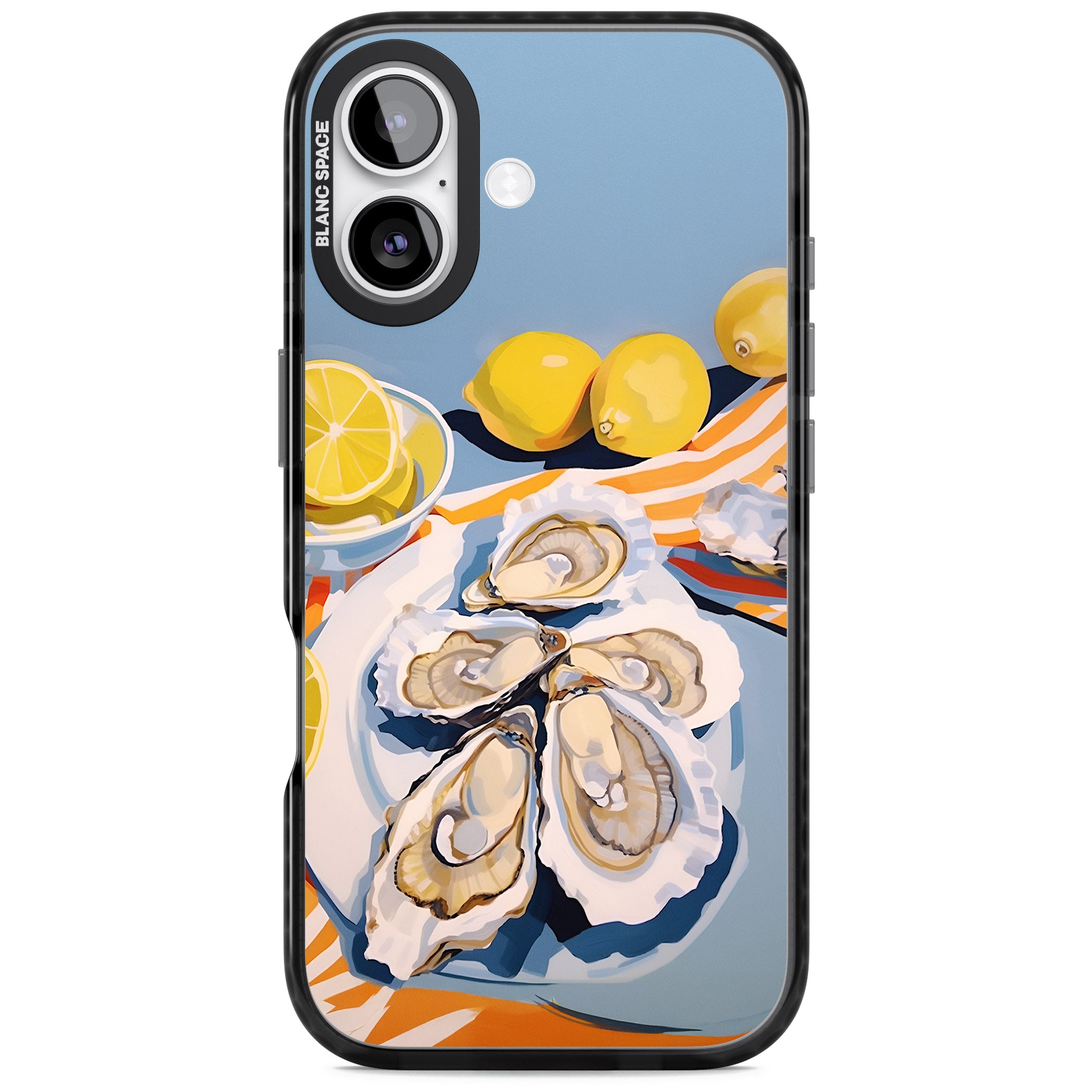 Fresh Oysters & Lemons iPhone 17 Impact Black Phone Case