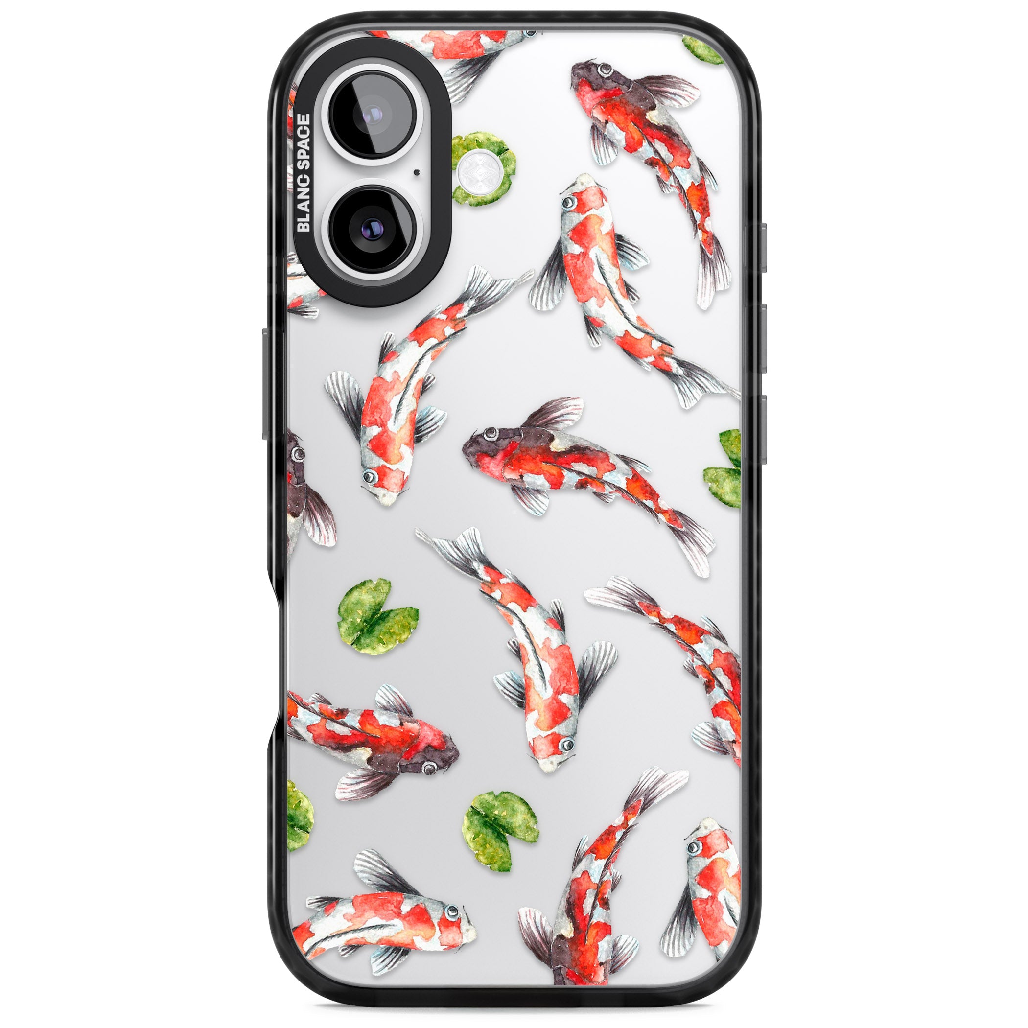 Koi Fish Watercolour iPhone 17 Impact Black Phone Case