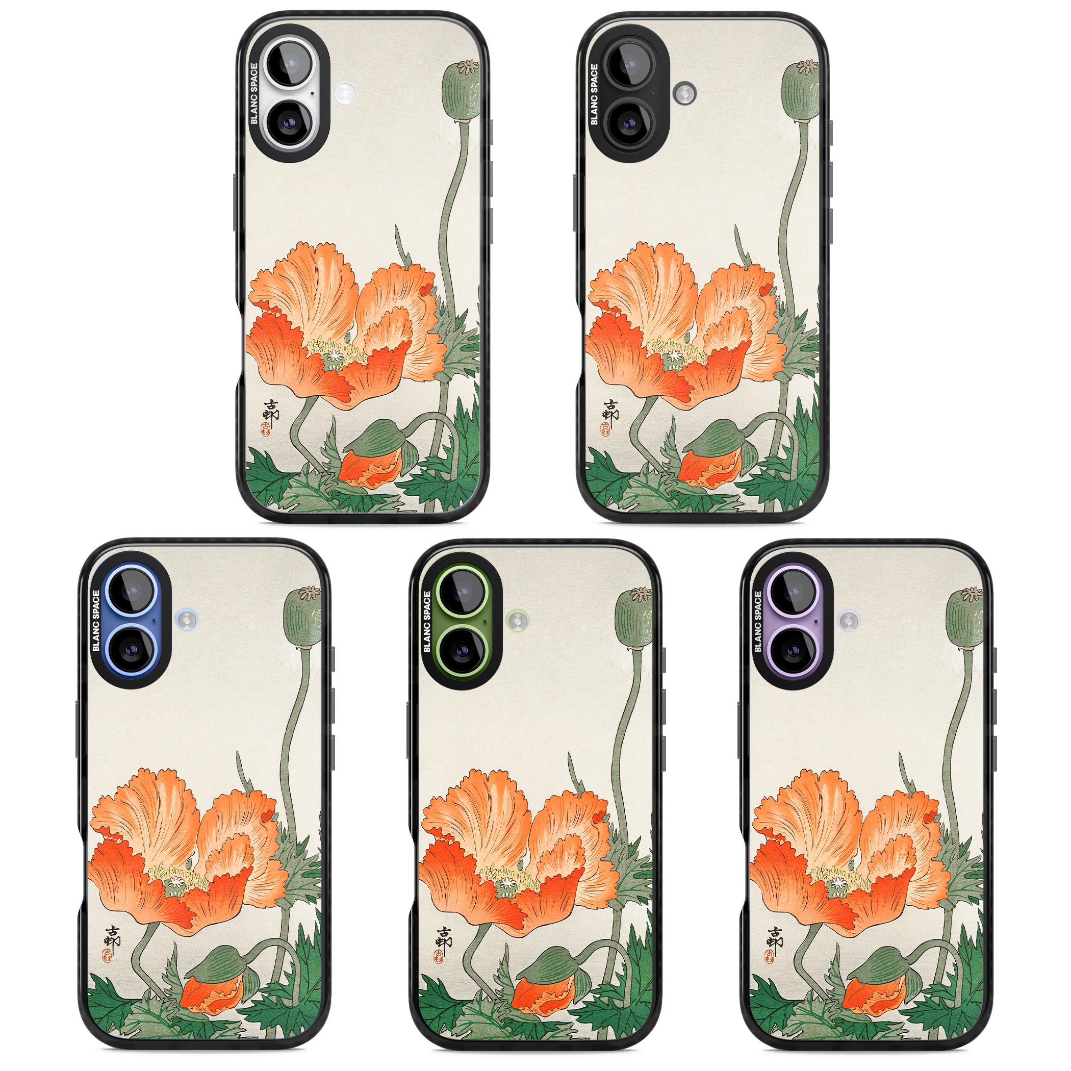 Birds And Plants By Ohara Koson iPhone 17 Impact Black Phone Case APT Impact Protection