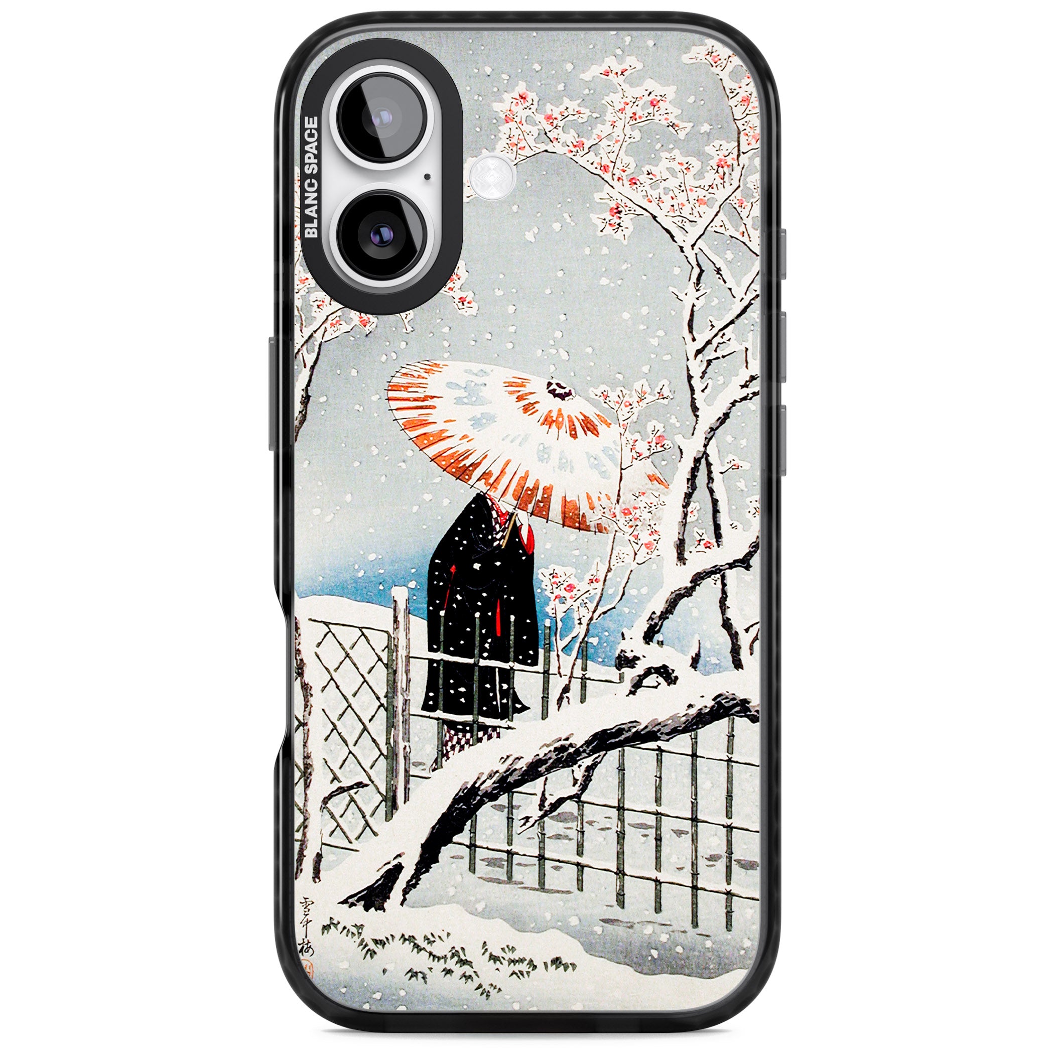 Plum Tree In Snow By Hiroaki Takahashi iPhone 17 Impact Black Phone Case